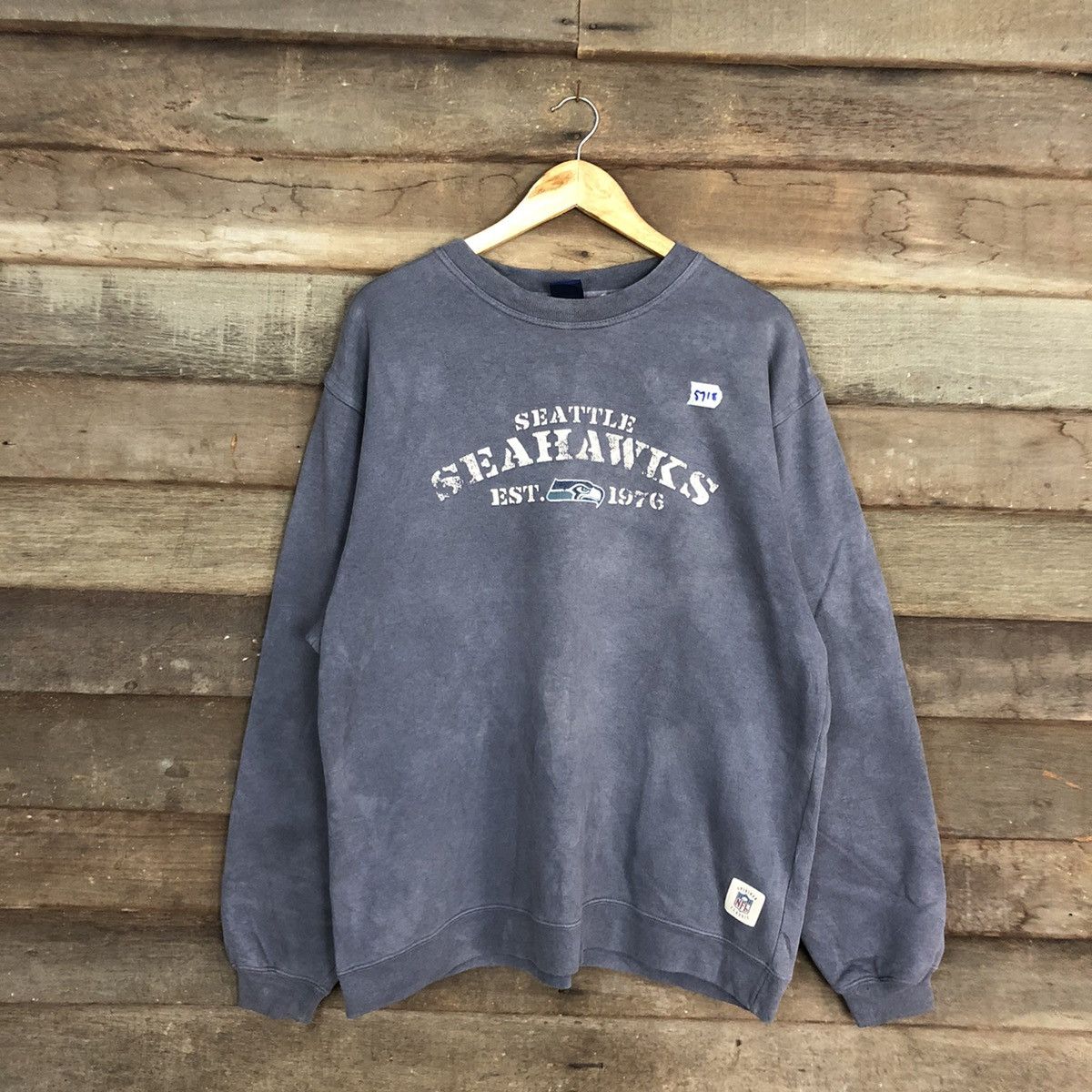 NFL Seattle Seahawks Grey Sweatshirt #5718 Size US L / EU 52-54 / 3 - 1 Thumbnail