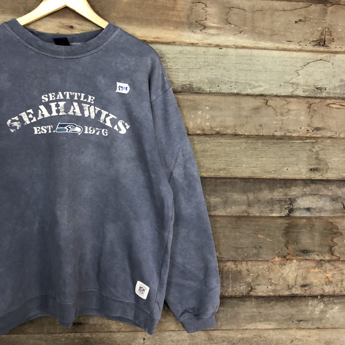 NFL Seattle Seahawks Grey Sweatshirt #5718 Size US L / EU 52-54 / 3 - 5 Thumbnail