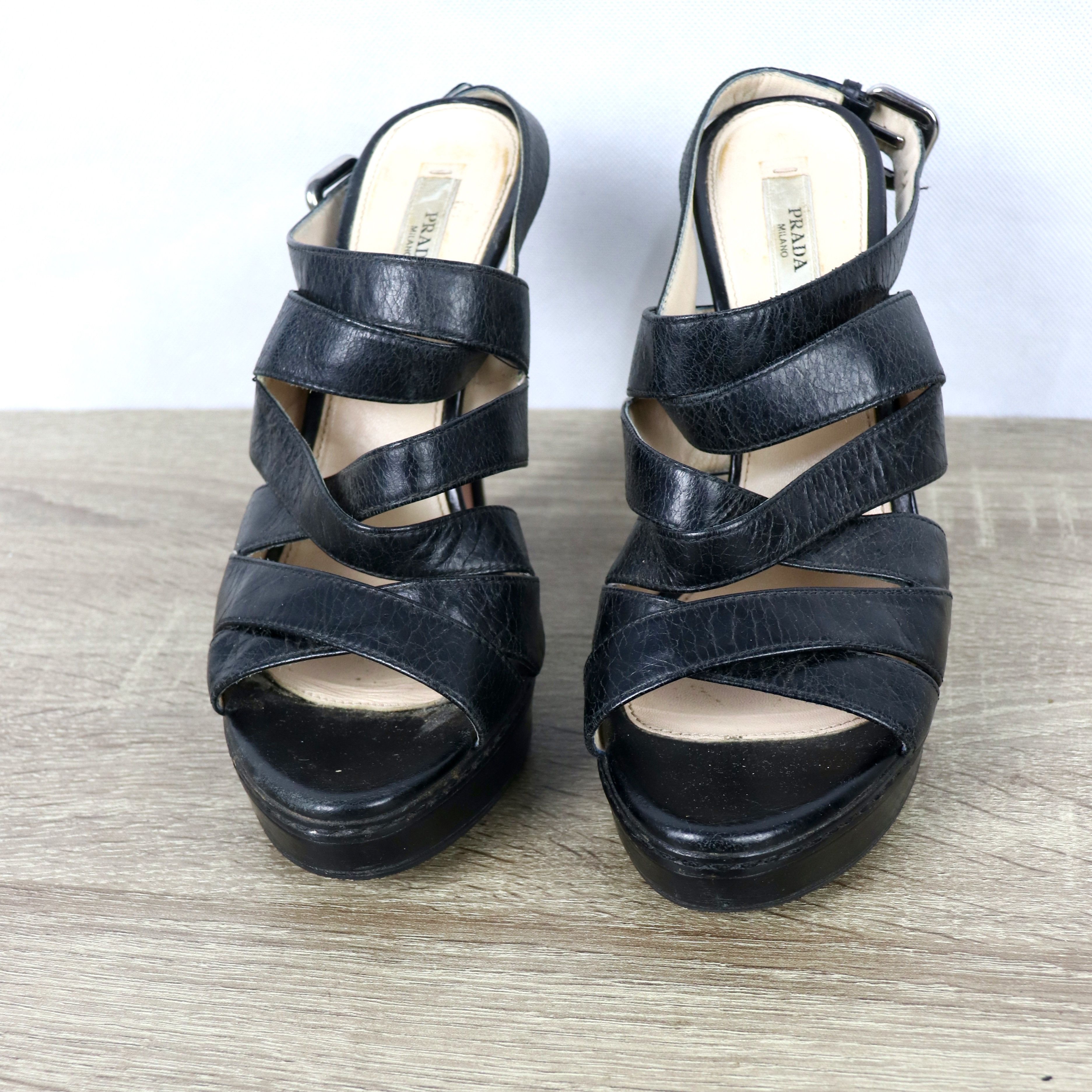 Prada Prada leathe heel shoes Size US 6 / IT 36 - 4 Thumbnail