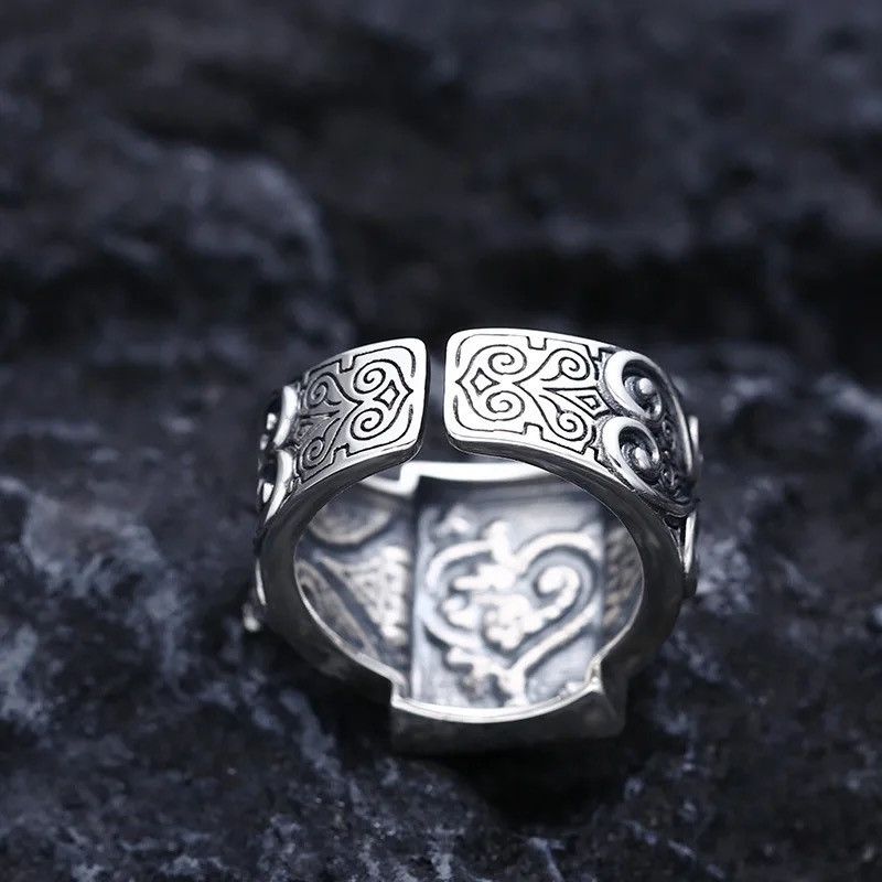 Jewelry Gothic Poker Ace of Spades Ring Size ONE SIZE - 2 Thumbnail
