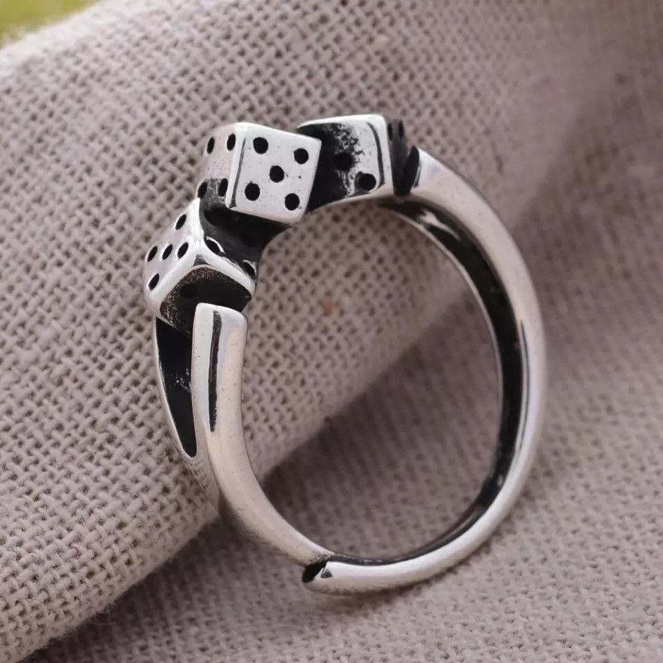Other Poker Card Player Game Spades Heart Dice Ring Size ONE SIZE - 4 Thumbnail