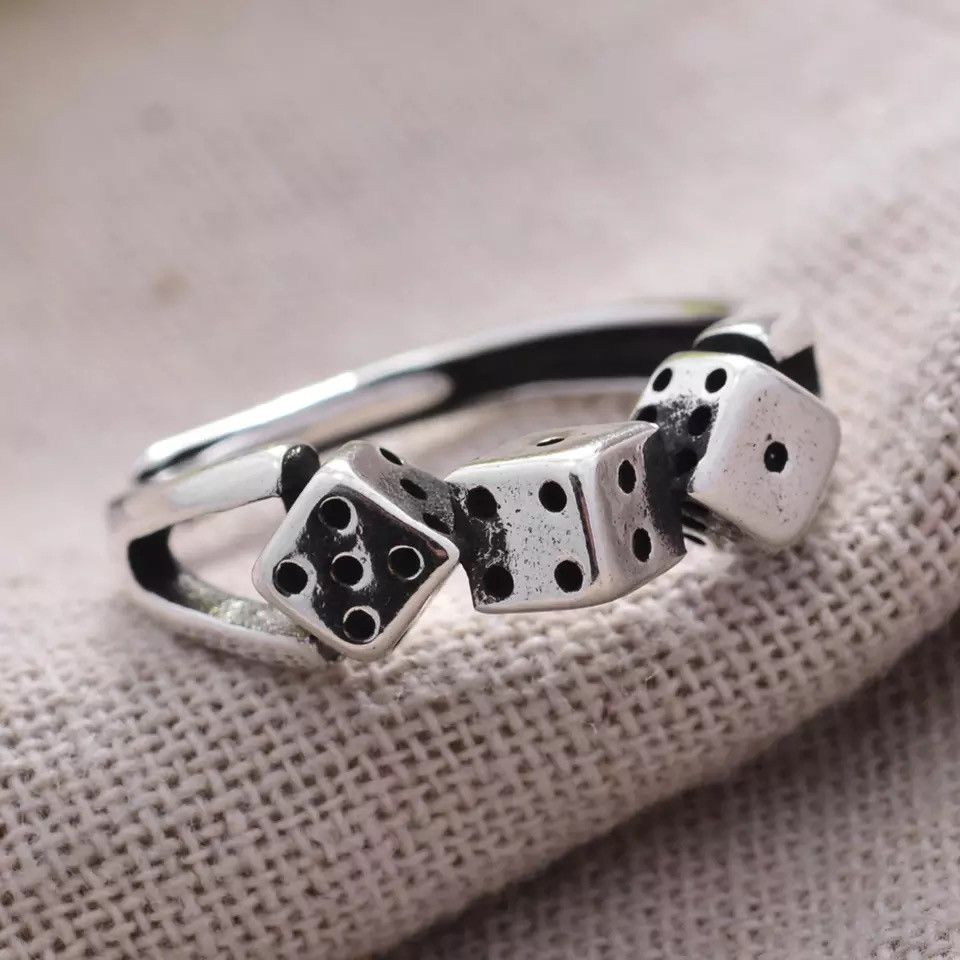 Other Poker Card Player Game Spades Heart Dice Ring Size ONE SIZE - 5 Thumbnail