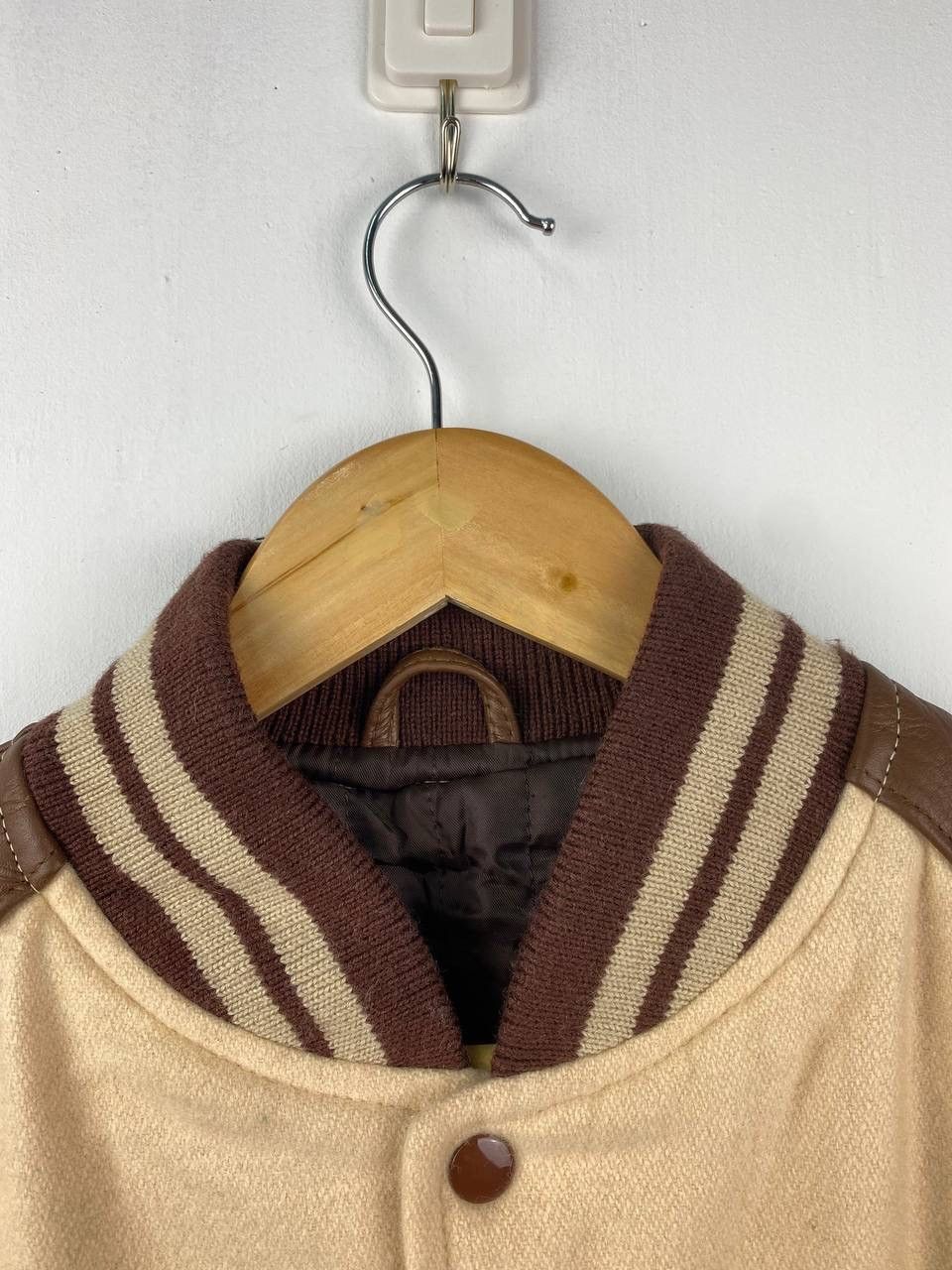 Vintage RARE Vintage 1958 Classical Elegance Brown Varsity Jacket Size US L / EU 52-54 / 3 - 5 Thumbnail