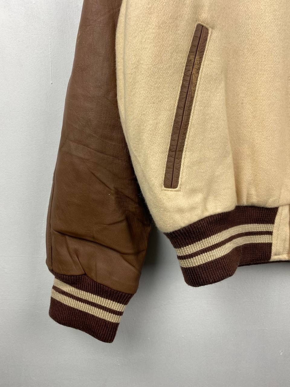 Vintage RARE Vintage 1958 Classical Elegance Brown Varsity Jacket Size US L / EU 52-54 / 3 - 8 Thumbnail