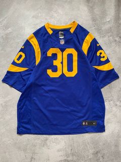 NIKE TODD GURLEY II LOS ANGELES RAMS GOLD COLOR RUSH LEGEND JERSEY