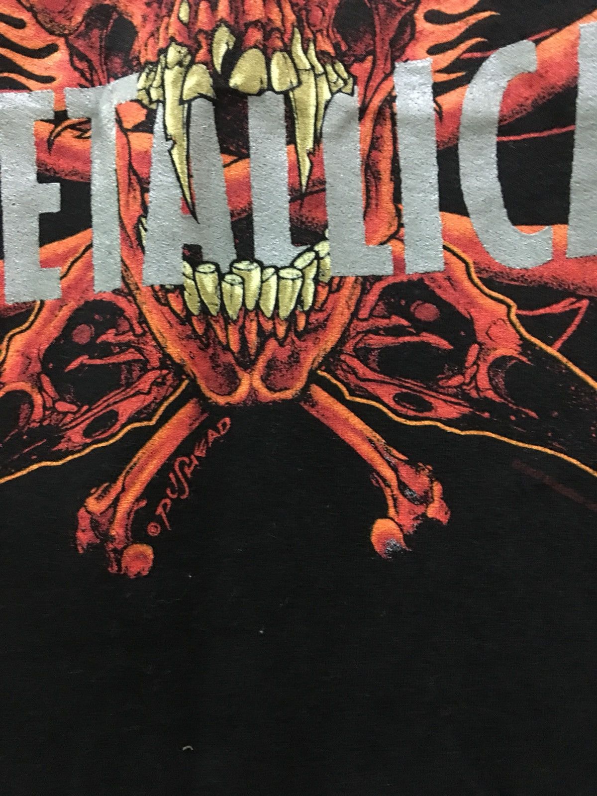 Band Tees × Metallica × Vintage VINTAGE METALLICA PUSHEAD 90S ROCK METAL Size US M / EU 48-50 / 2 - 4 Thumbnail
