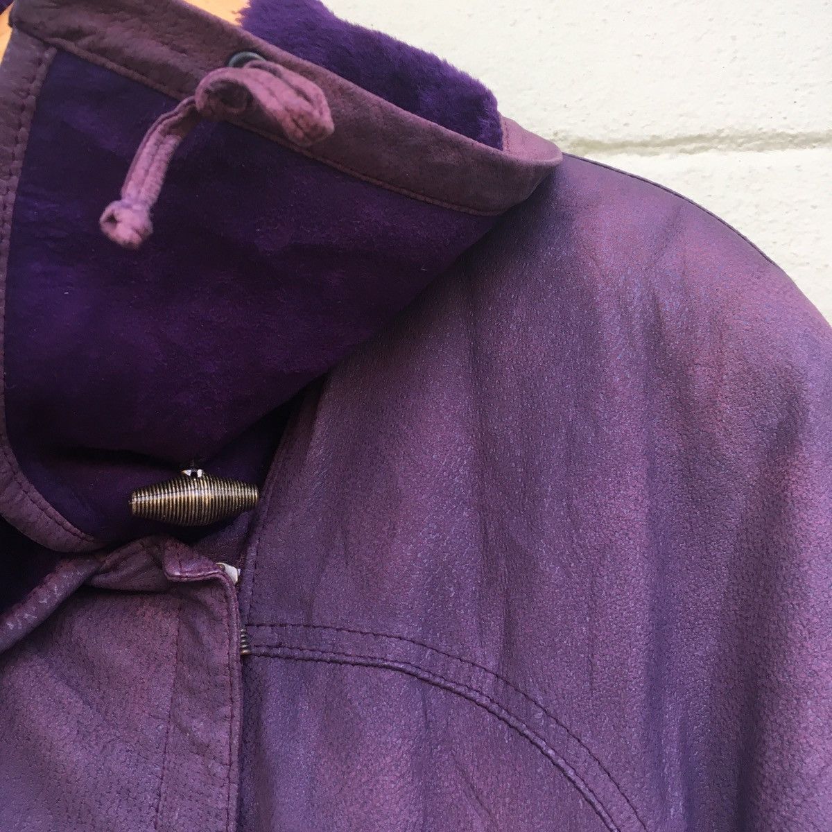 Genuine Leather FRIITALA Women Leather Fur Jacket Made in Finland Size M / US 6-8 / IT 42-44 - 6 Thumbnail