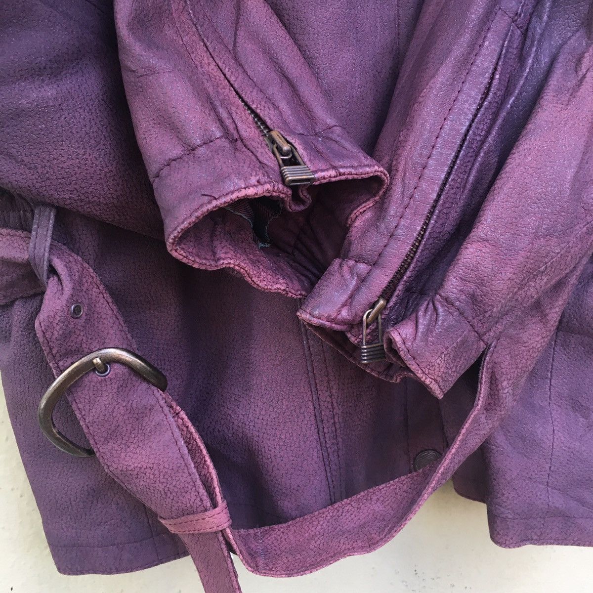 Genuine Leather FRIITALA Women Leather Fur Jacket Made in Finland Size M / US 6-8 / IT 42-44 - 5 Thumbnail