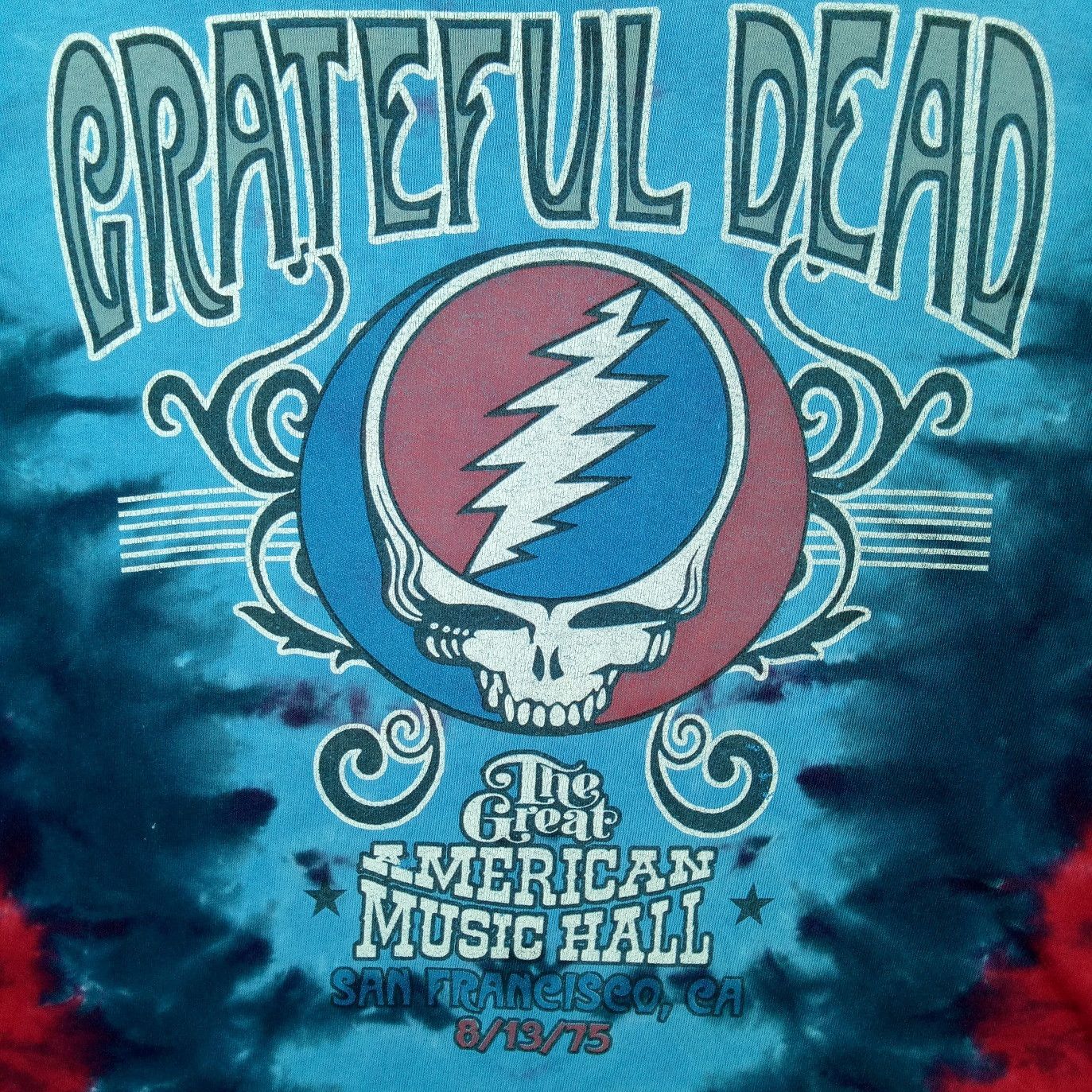 Band Tees GRATEFUL DEAD Tie Dye the great rock band tee shirt Size US XL / EU 56 / 4 - 3 Thumbnail