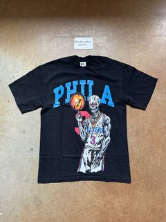Vintage Philadelphia 76ers T Shirt Tee Russell Athletic Size 