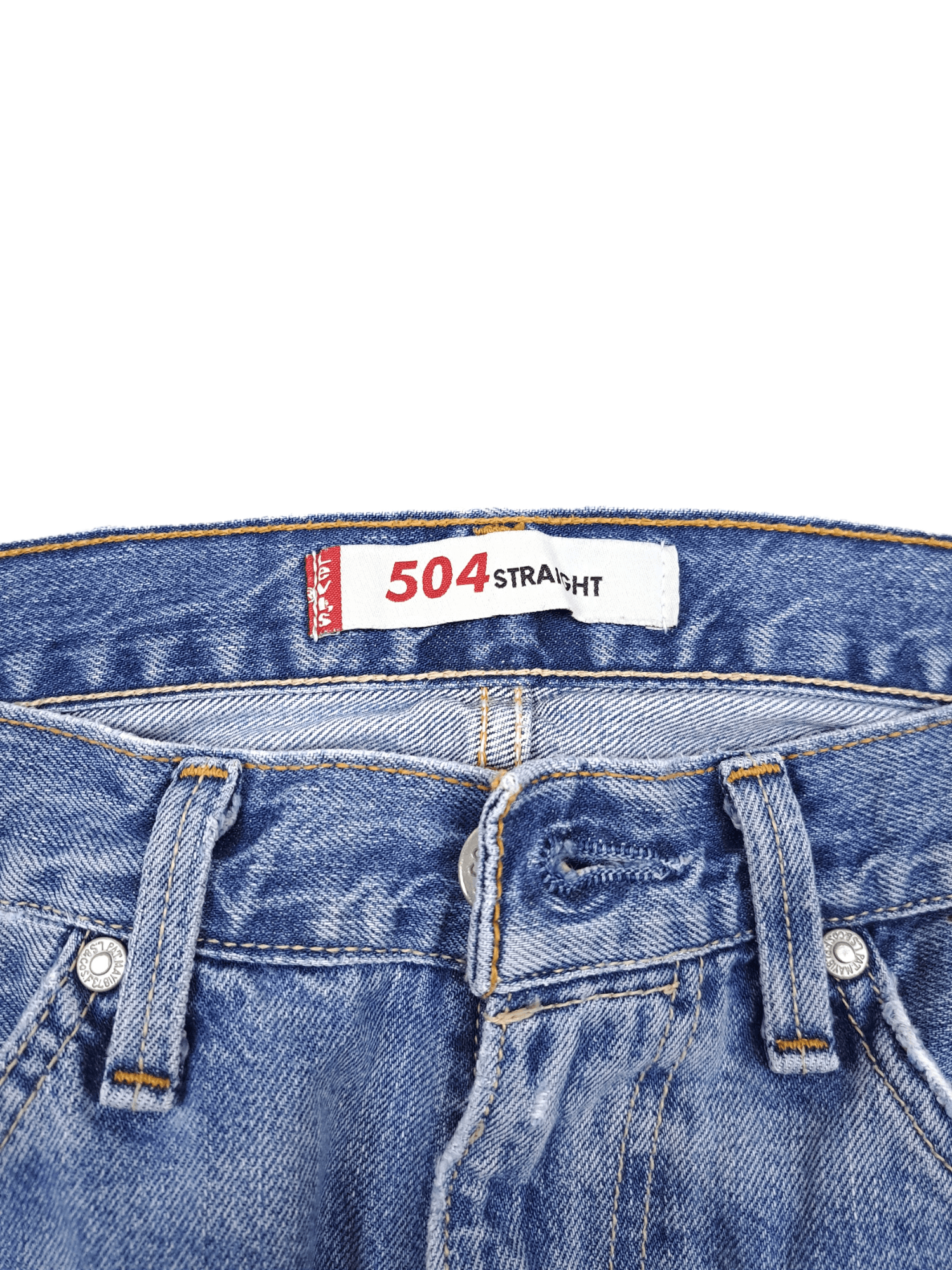 Levi's × Levi's Vintage Clothing × Vintage 💎 90's Levi's 504 34/30 Light Blue Ripped Jeans Denim Size US 36 / EU 52 - 9 Thumbnail