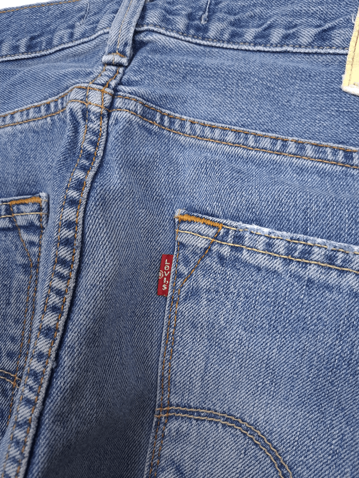 Levi's × Levi's Vintage Clothing × Vintage 💎 90's Levi's 504 34/30 Light Blue Ripped Jeans Denim Size US 36 / EU 52 - 8 Thumbnail