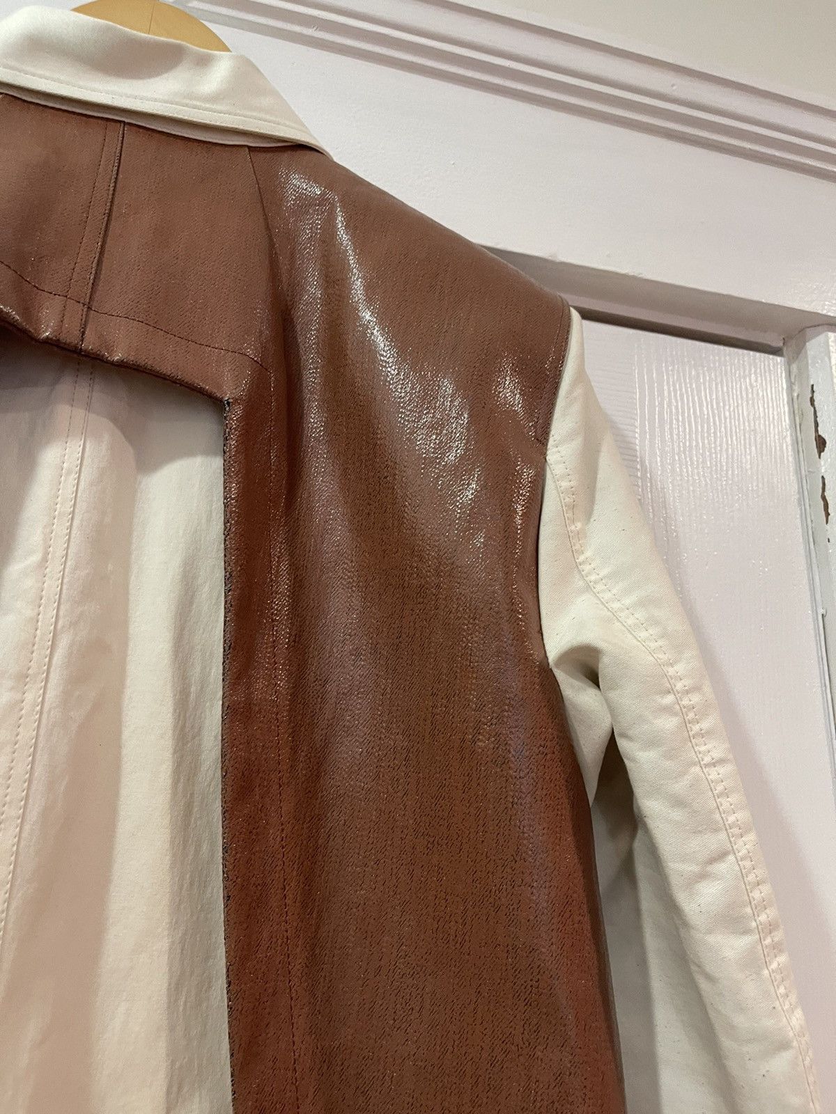 Rick Owens Rick Owens SS19 Babel waxed denim trench Size US M / EU 48-50 / 2 - 13 Thumbnail