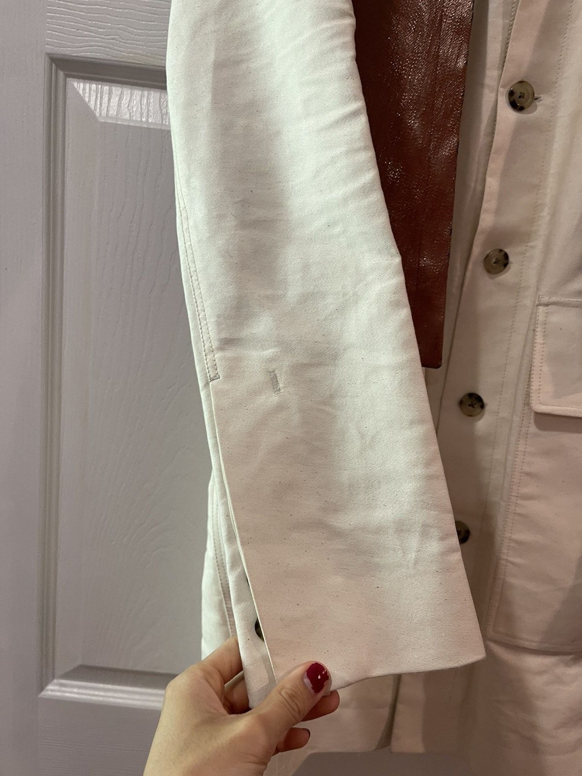 Rick Owens Rick Owens SS19 Babel waxed denim trench Size US M / EU 48-50 / 2 - 8 Thumbnail