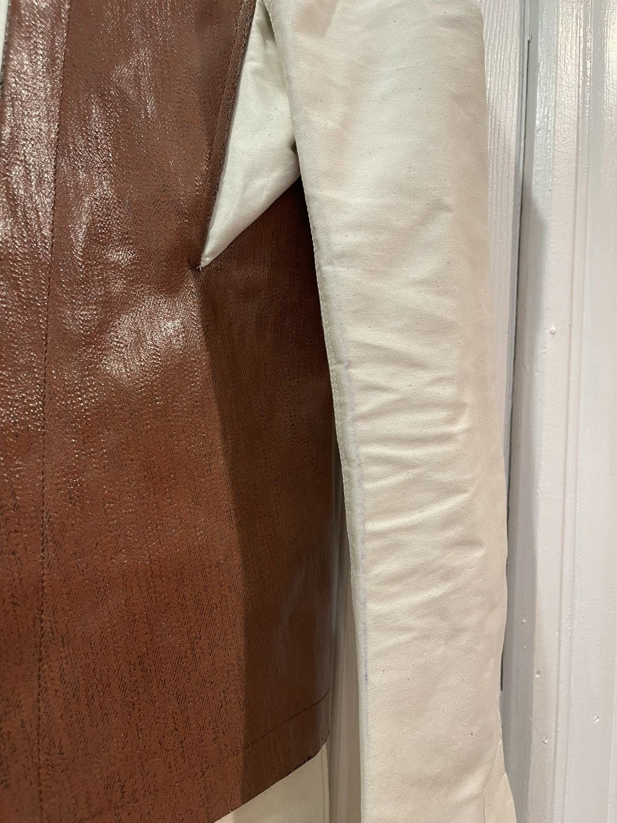 Rick Owens Rick Owens SS19 Babel waxed denim trench Size US M / EU 48-50 / 2 - 5 Thumbnail