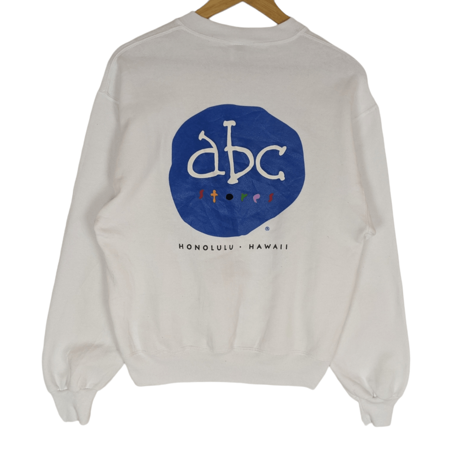 Jerzees Vintage 90's ABC Stores Hawaii Crewneck Jumper Sweatshirt Size US S / EU 44-46 / 1 - 6 Thumbnail