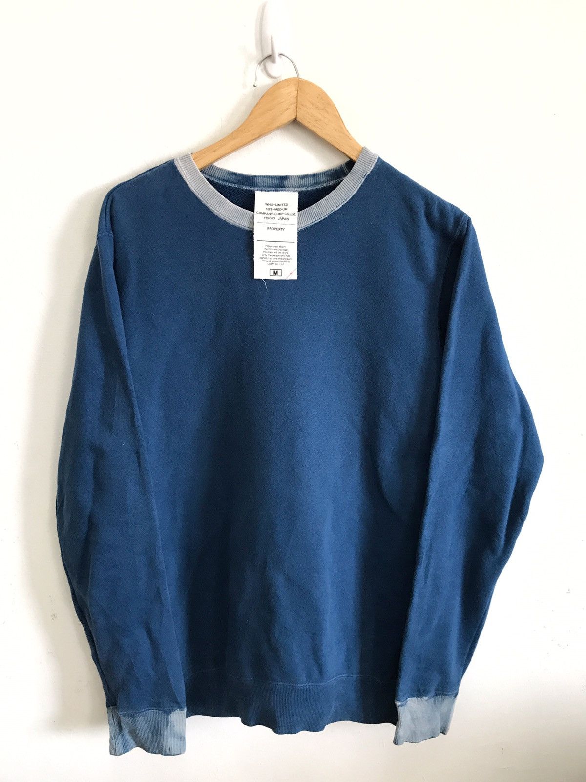 Japanese Brand × WHIZ LIMITED Whiz Limited Blue Crewneck Sweatshirt Size US M / EU 48-50 / 2 - 1 Thumbnail