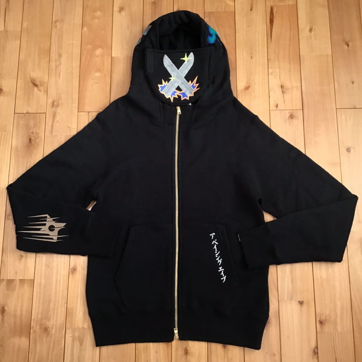 Bape BAPE NINJA ZIP HOODIE Black a bathing ape Size US M / EU 48-50 / 2 - 2 Thumbnail