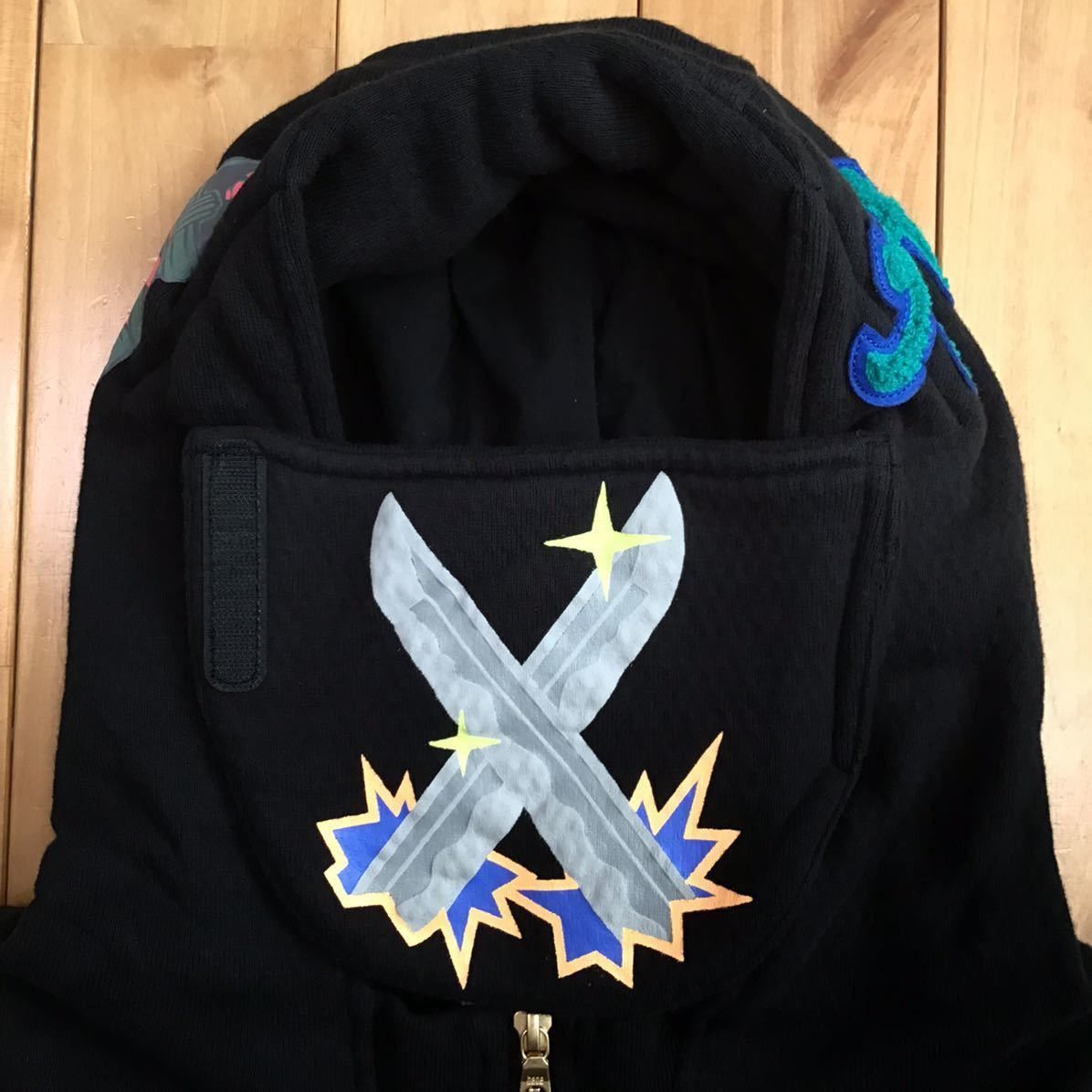 Bape BAPE NINJA ZIP HOODIE Black a bathing ape Size US M / EU 48-50 / 2 - 4 Thumbnail