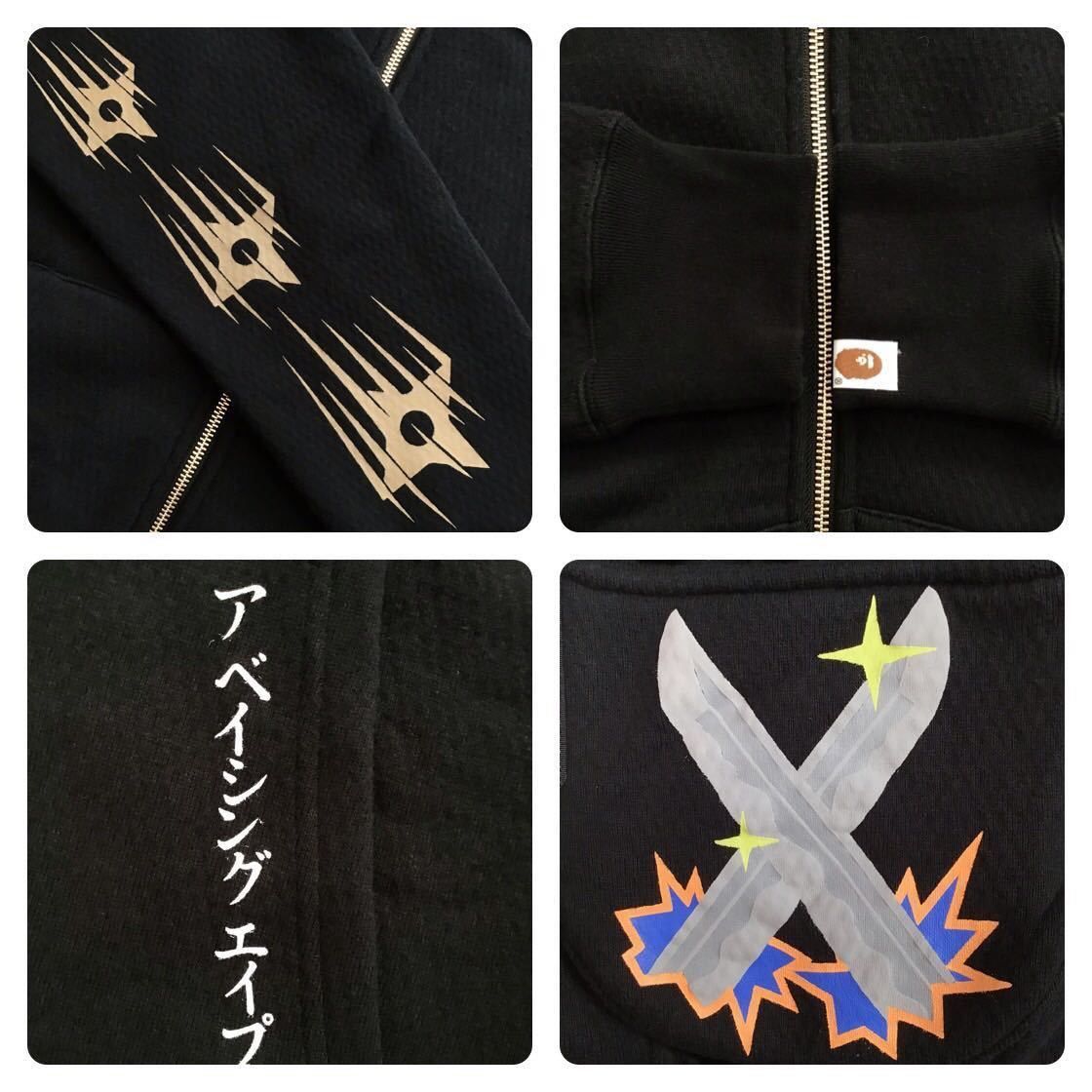 Bape BAPE NINJA ZIP HOODIE Black a bathing ape Size US M / EU 48-50 / 2 - 8 Thumbnail