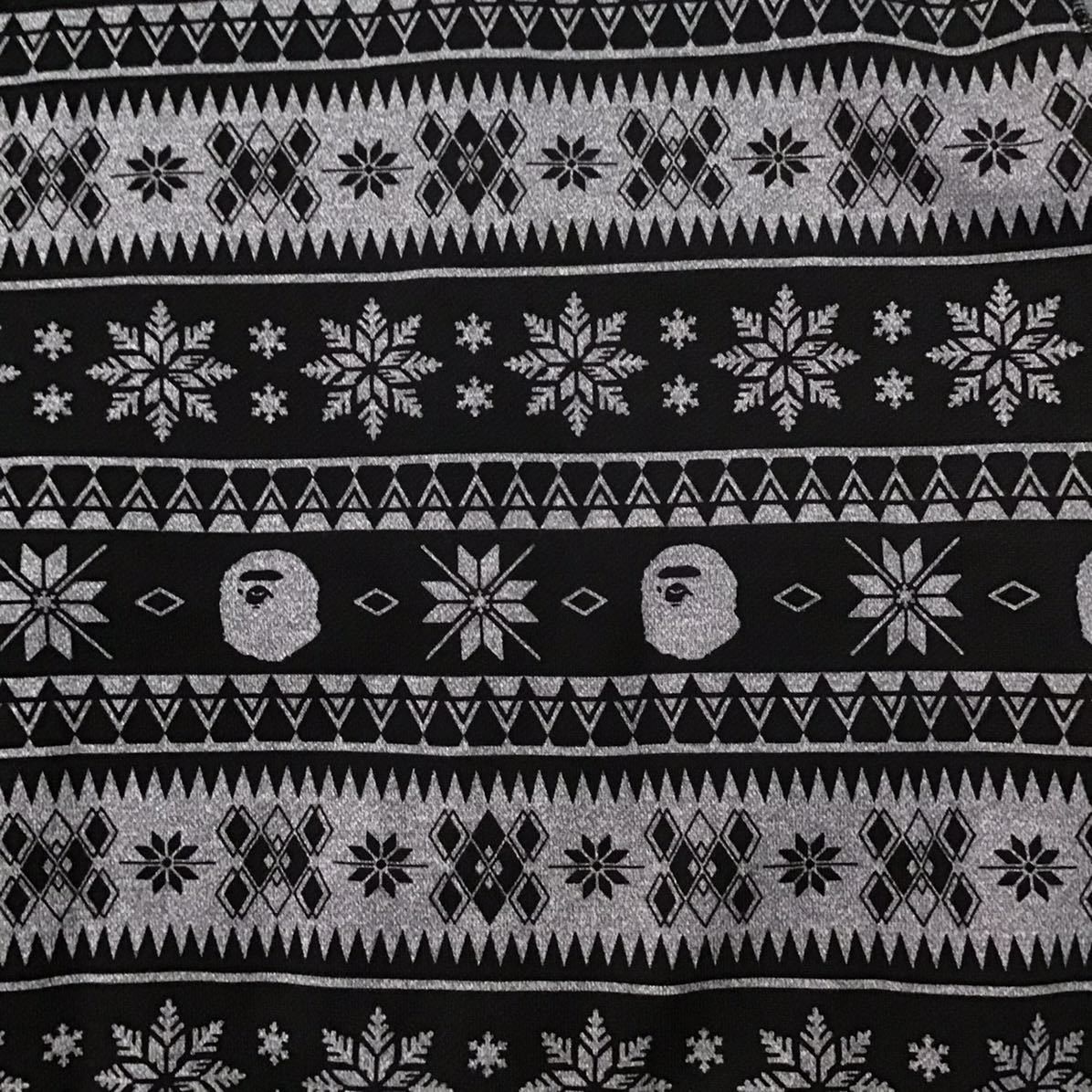 Bape BAPE Nordic pattern full zip hoodie gray x black Size US M / EU 48-50 / 2 - 5 Thumbnail
