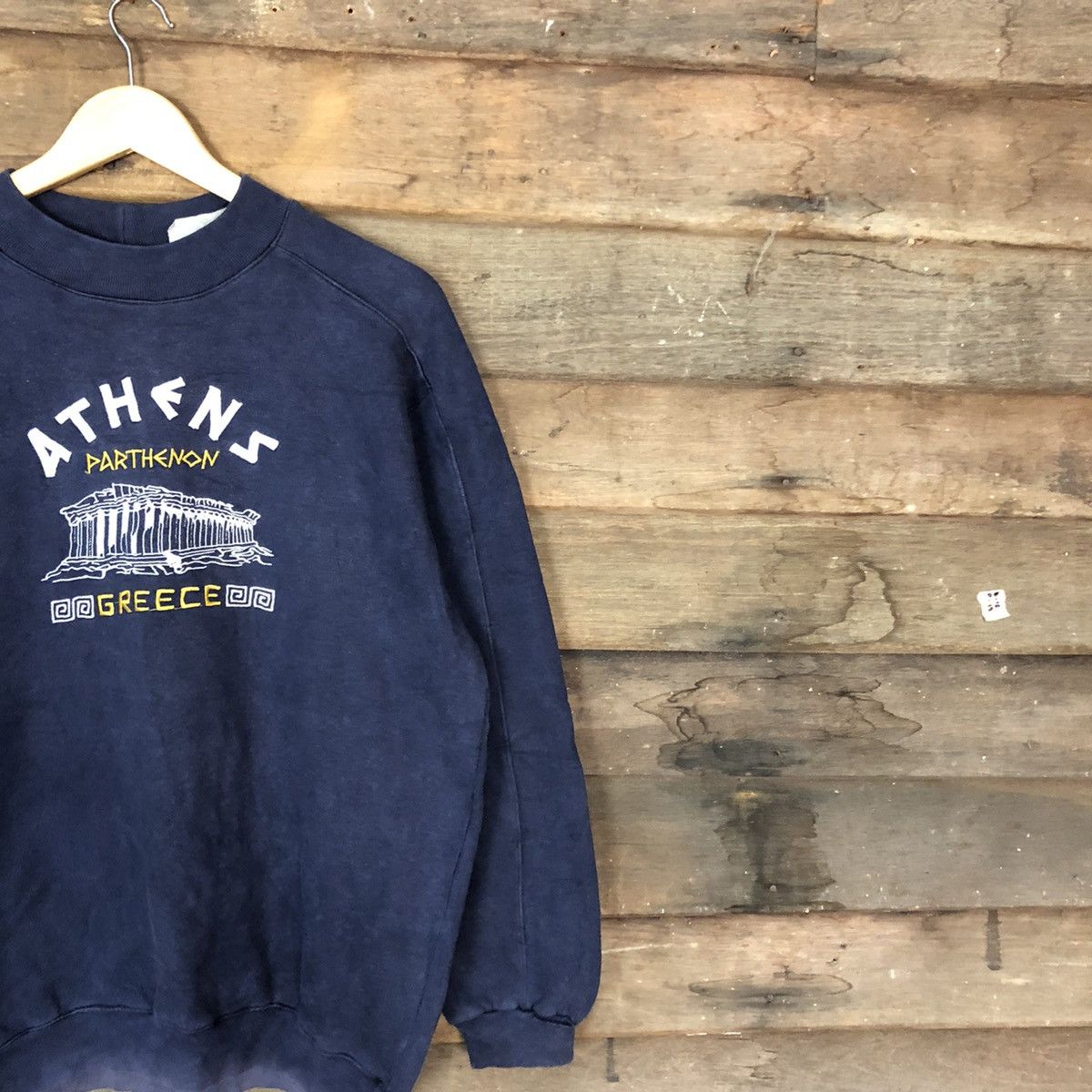 Vintage Greece Athen Dark Blue Sweatshirt #053B Size US S / EU 44-46 / 1 - 5 Thumbnail