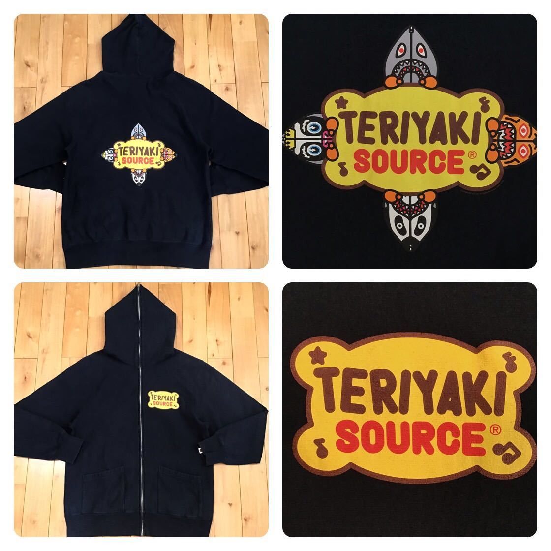 Bape BAPE Teriyaki Alien Full Zip Hoodie Dark Navy Size US M / EU 48-50 / 2 - 1 Thumbnail