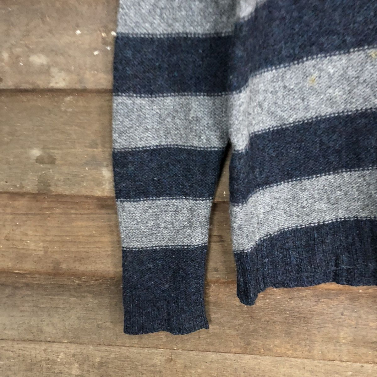 Daniele Blasi Daniele Blasi made in italy Stripe Grey Knitwear #092B Size US M / EU 48-50 / 2 - 6 Thumbnail