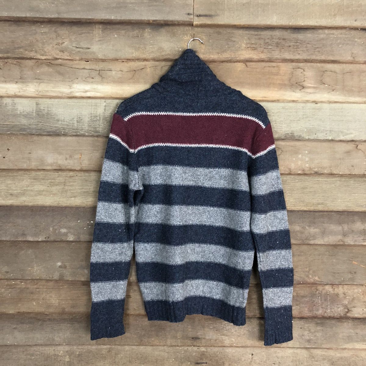 Daniele Blasi Daniele Blasi made in italy Stripe Grey Knitwear #092B Size US M / EU 48-50 / 2 - 11 Thumbnail