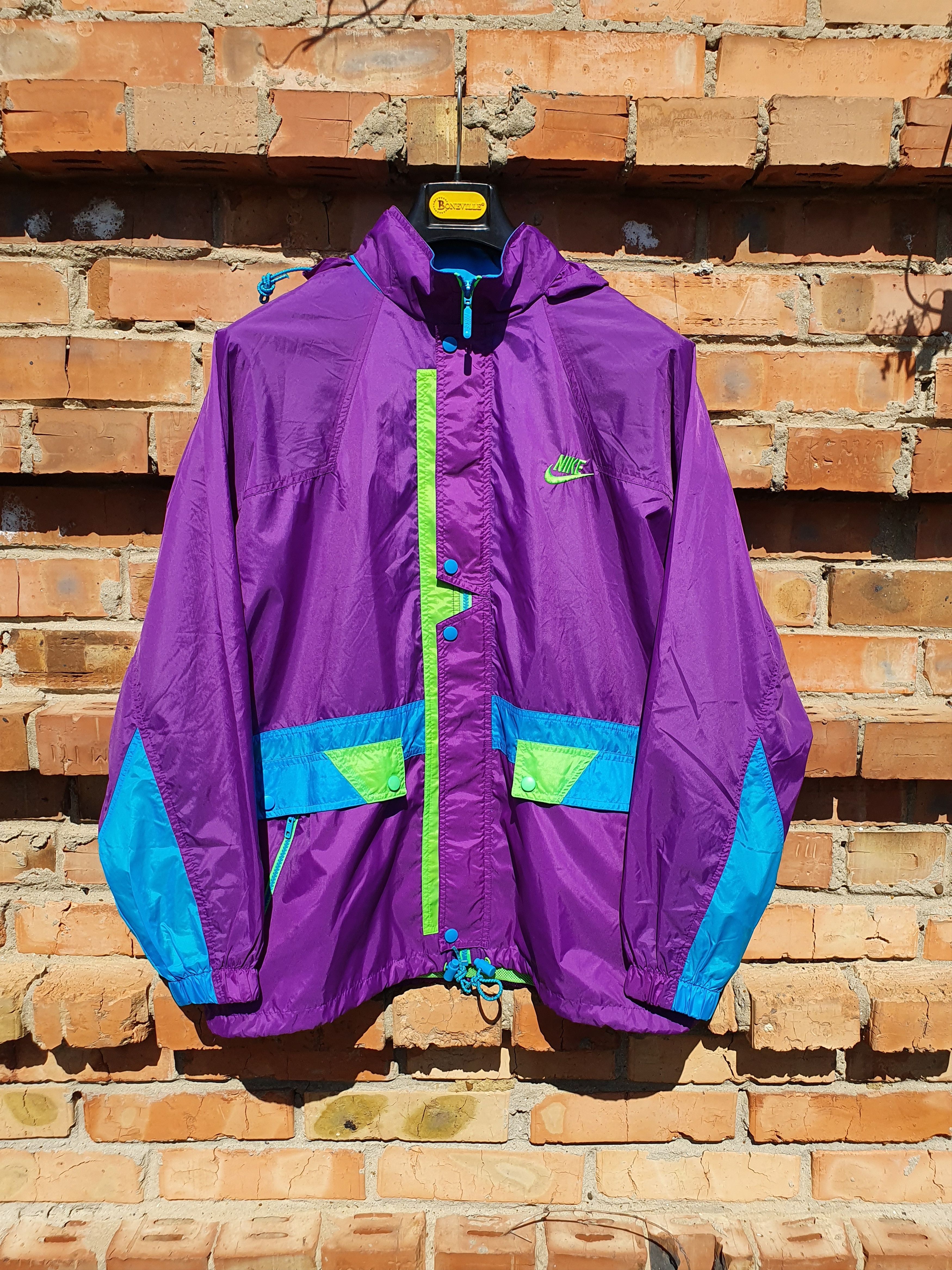 Nike × Vintage 80s Nike Gray Tag Vintage Storm Rare Light Jacket Size US XL / EU 56 / 4 - 6 Thumbnail