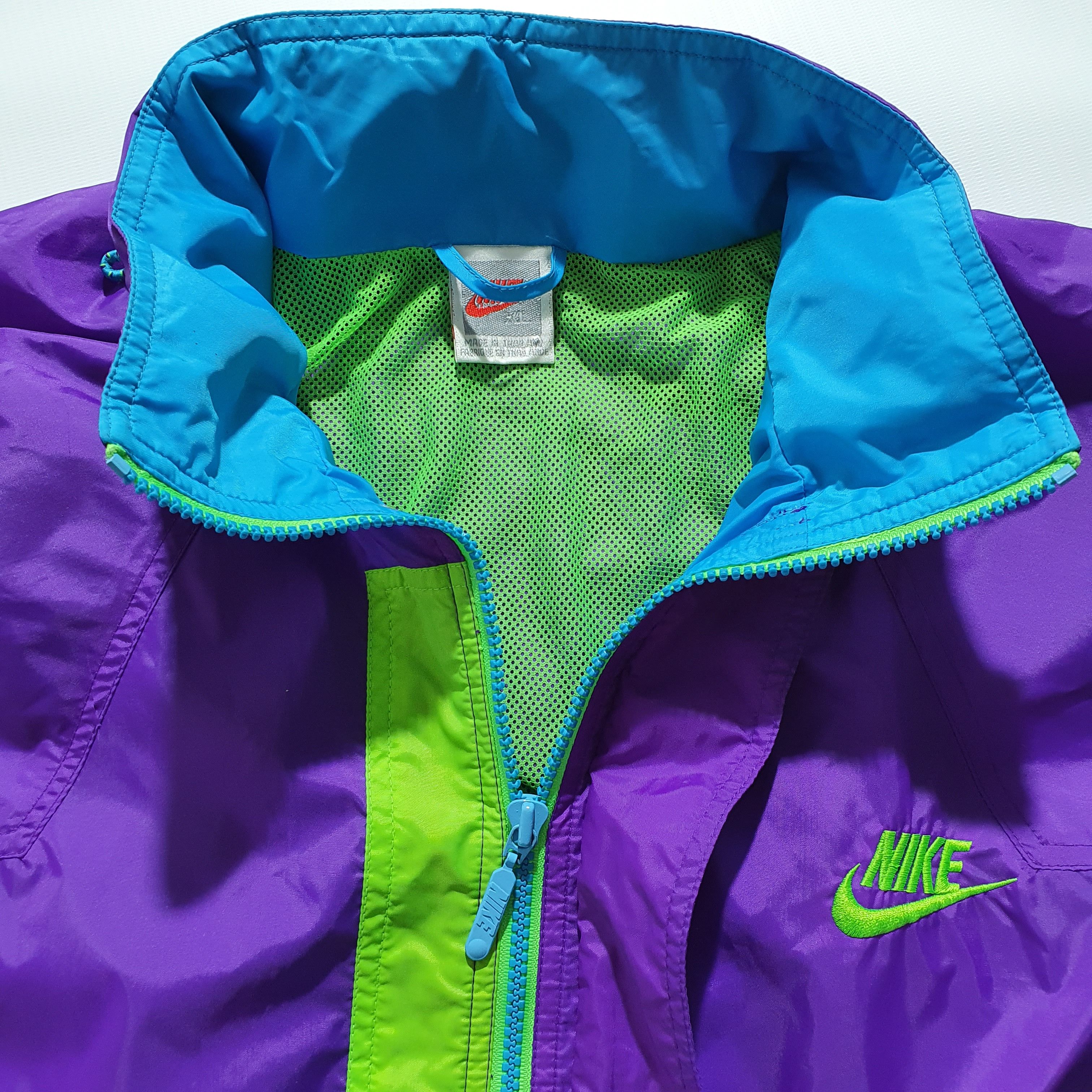 Nike × Vintage 80s Nike Gray Tag Vintage Storm Rare Light Jacket Size US XL / EU 56 / 4 - 8 Thumbnail
