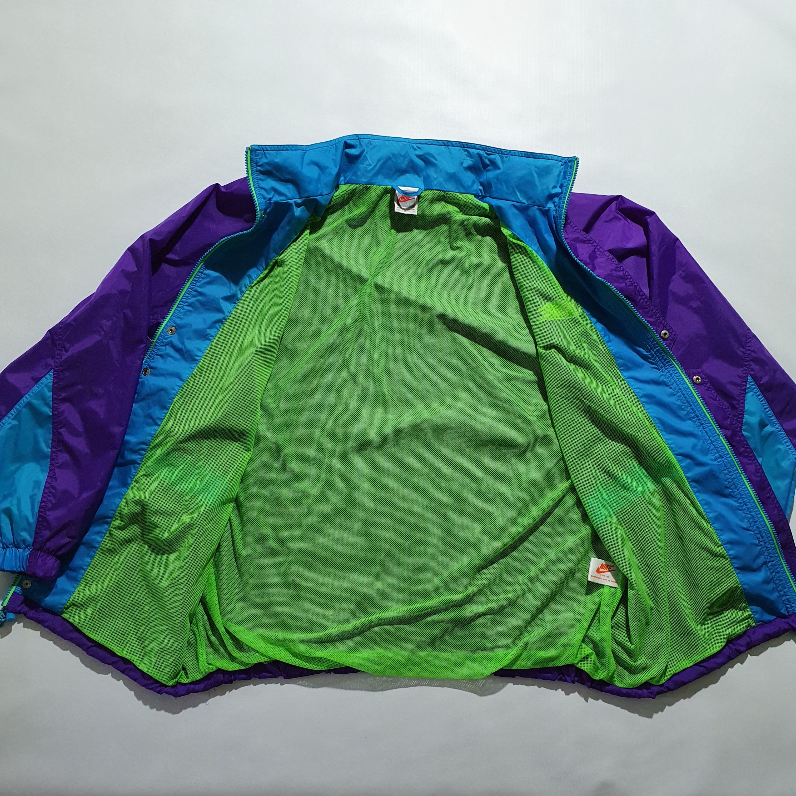 Nike × Vintage 80s Nike Gray Tag Vintage Storm Rare Light Jacket Size US XL / EU 56 / 4 - 9 Thumbnail