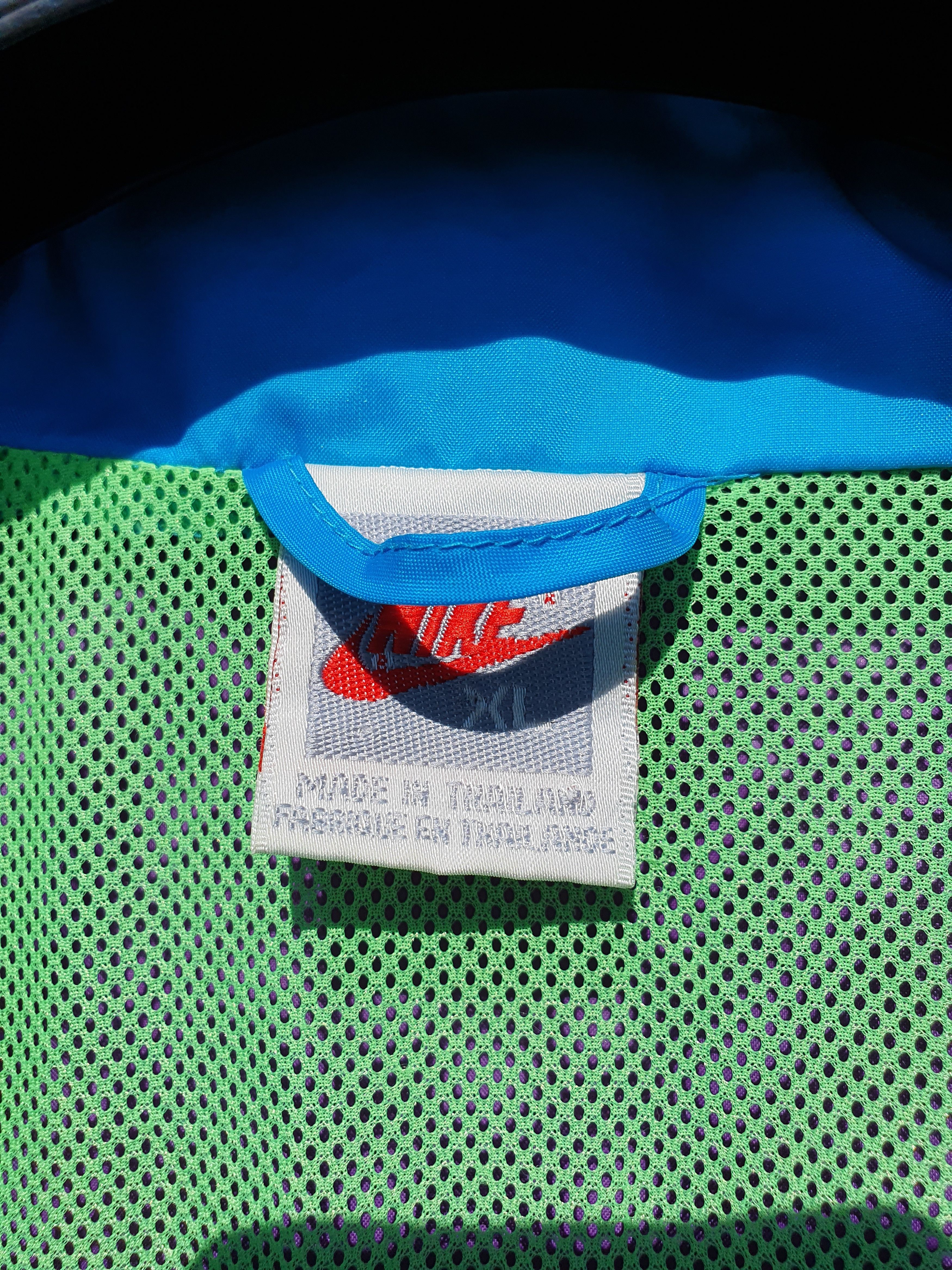 Nike × Vintage 80s Nike Gray Tag Vintage Storm Rare Light Jacket Size US XL / EU 56 / 4 - 4 Thumbnail
