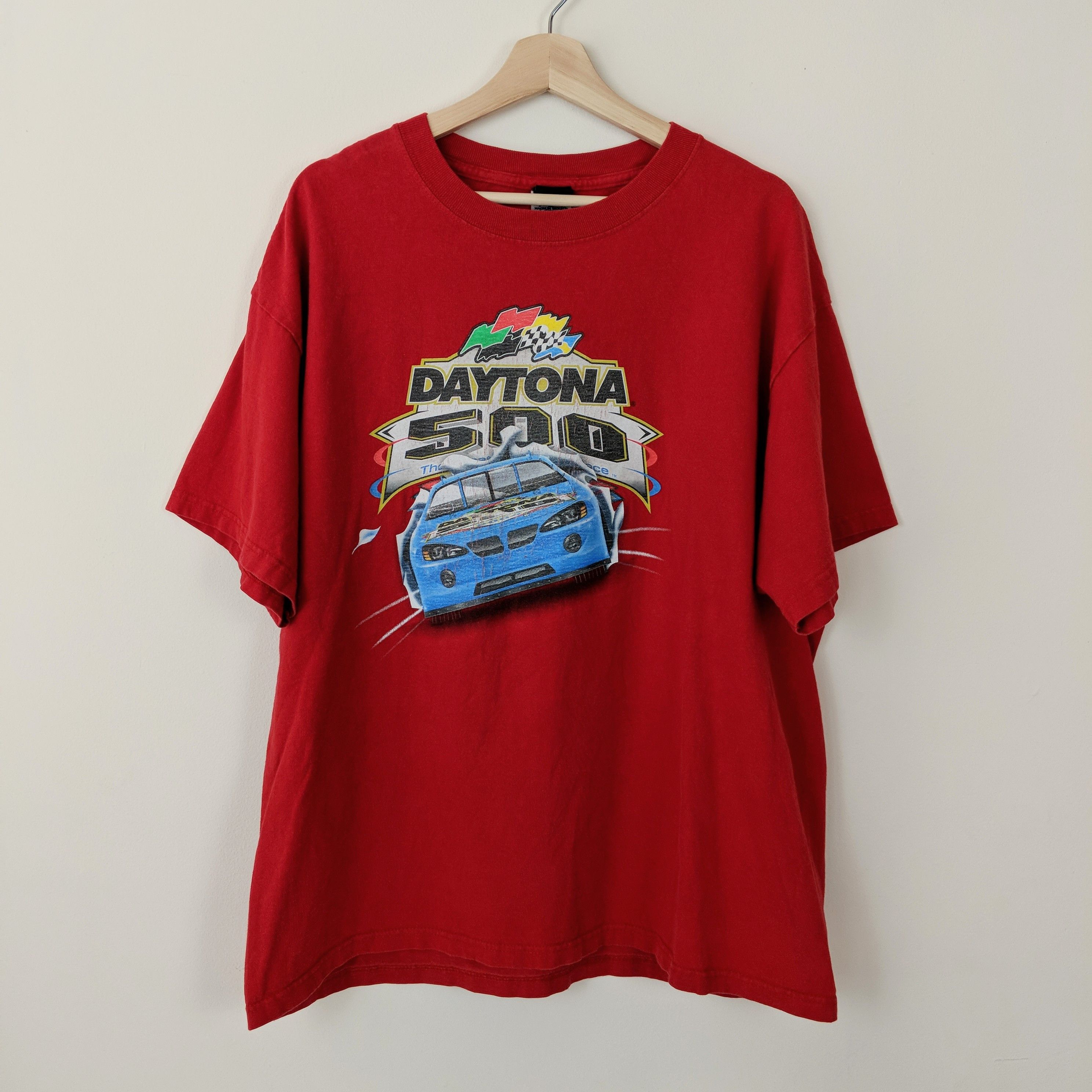 Disney Vintage Y2K 2004 Daytona 500 Mickey Mouse Double Sided Tee Size US XL / EU 56 / 4 - 1 Thumbnail