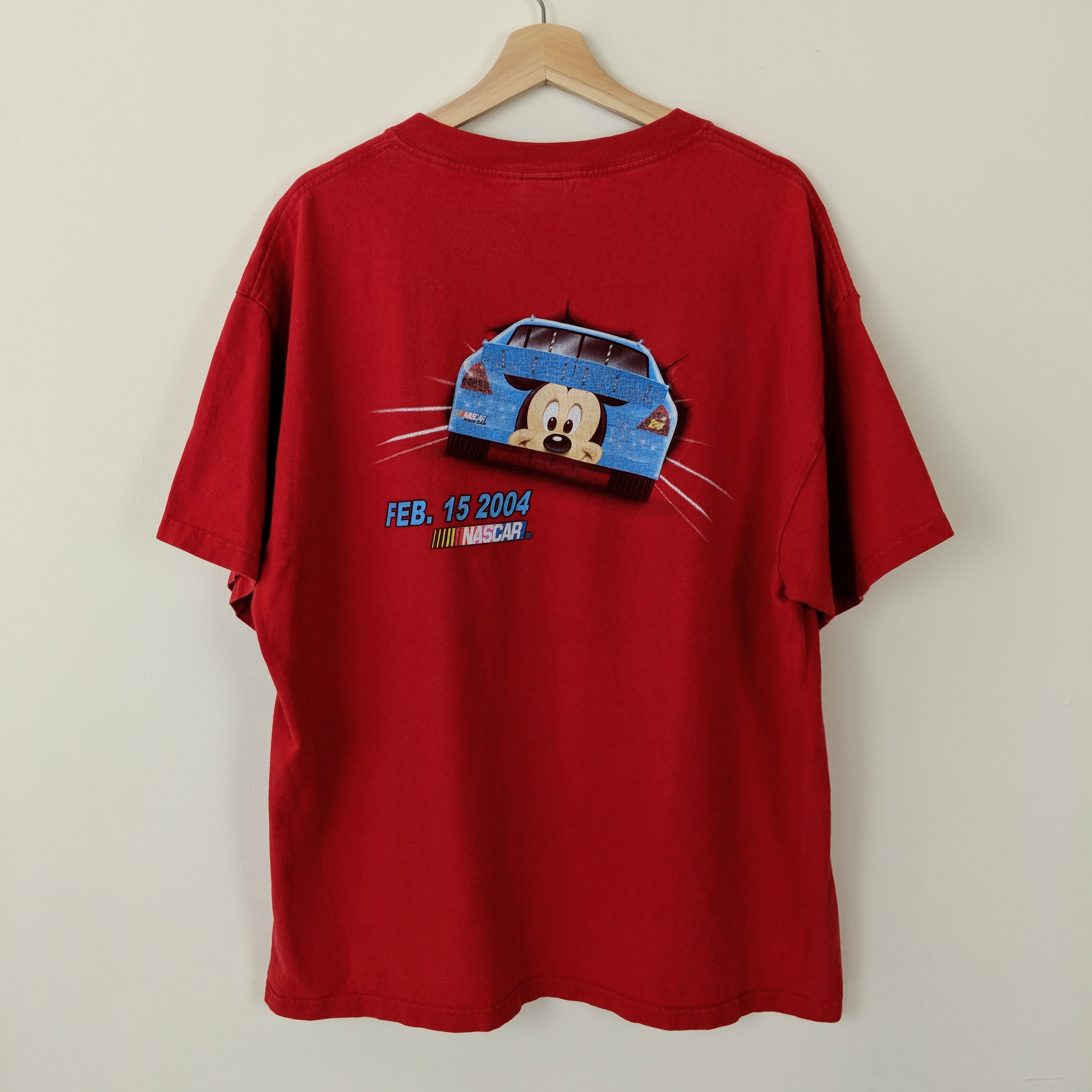 Disney Vintage Y2K 2004 Daytona 500 Mickey Mouse Double Sided Tee Size US XL / EU 56 / 4 - 2 Thumbnail