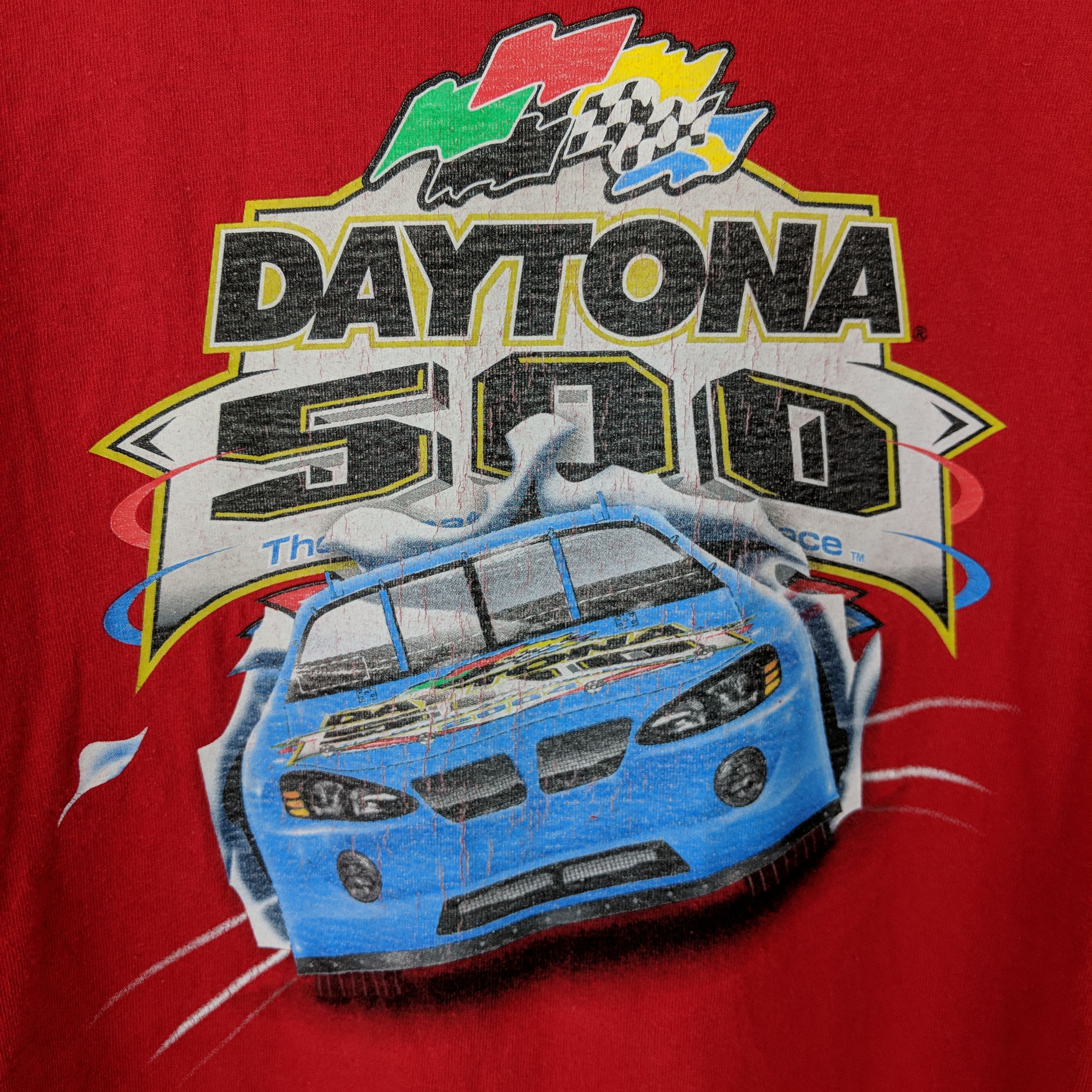 Disney Vintage Y2K 2004 Daytona 500 Mickey Mouse Double Sided Tee Size US XL / EU 56 / 4 - 3 Thumbnail