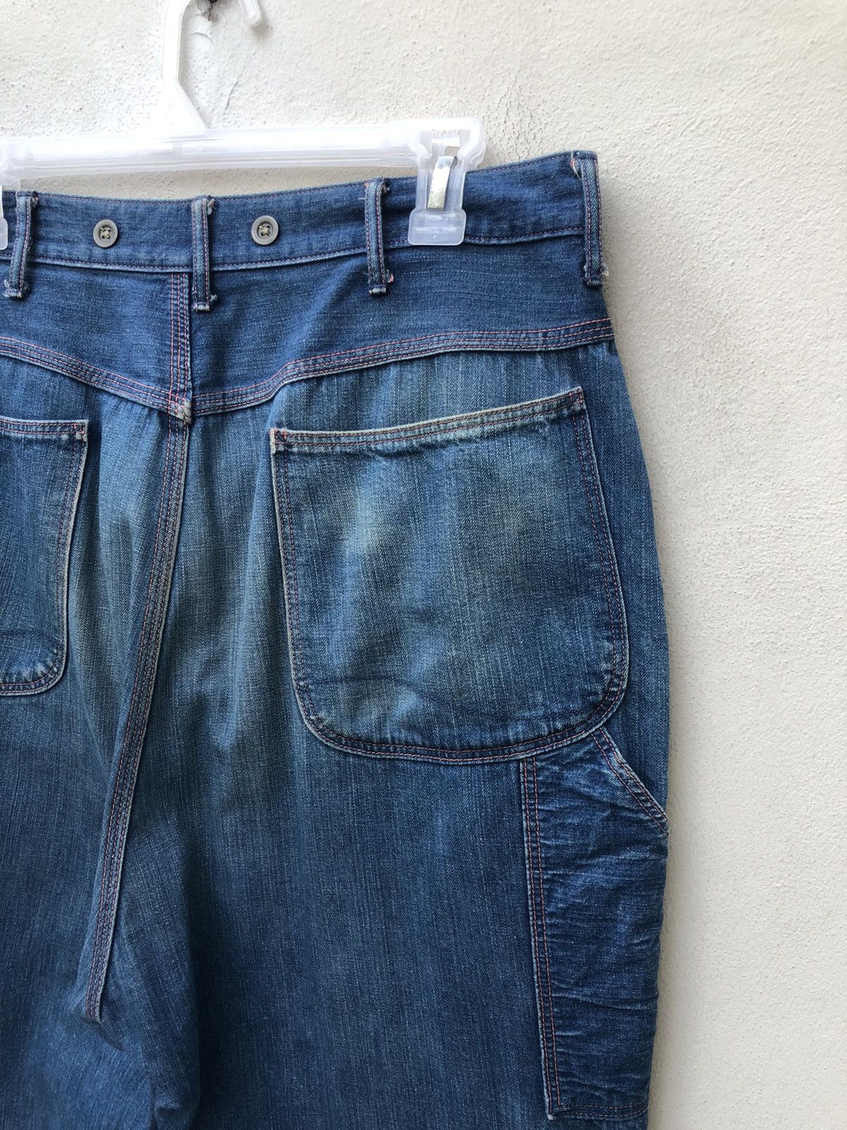 Orslow Orslow Japan Faded Indigo Denim Cropped Work Pant Size US 31 - 20 Thumbnail