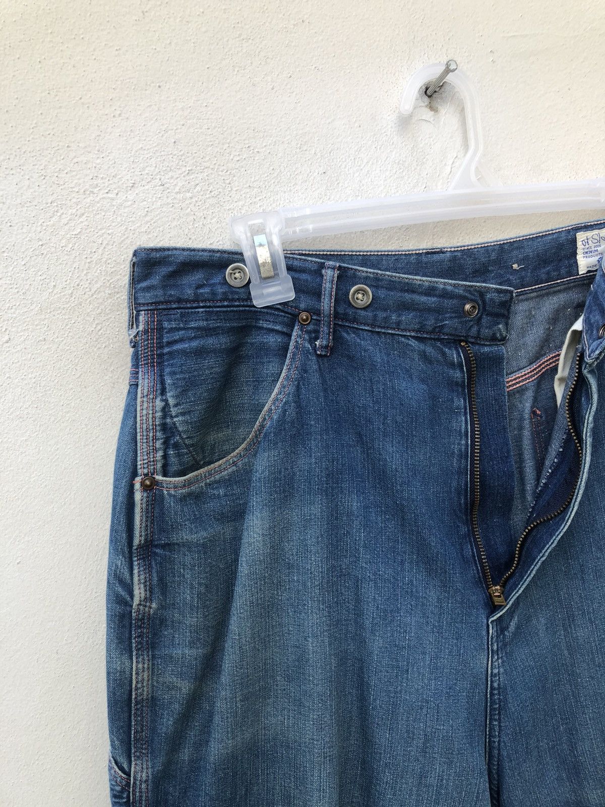 Orslow Orslow Japan Faded Indigo Denim Cropped Work Pant Size US 31 - 10 Thumbnail