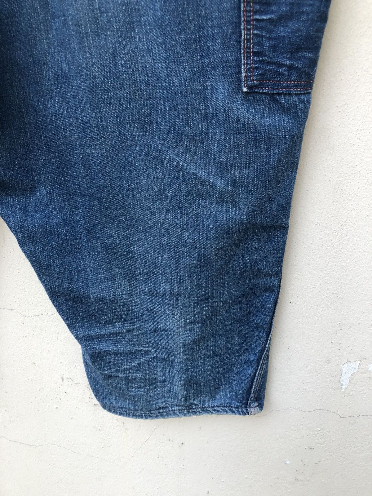 Orslow Orslow Japan Faded Indigo Denim Cropped Work Pant Size US 31 - 21 Thumbnail