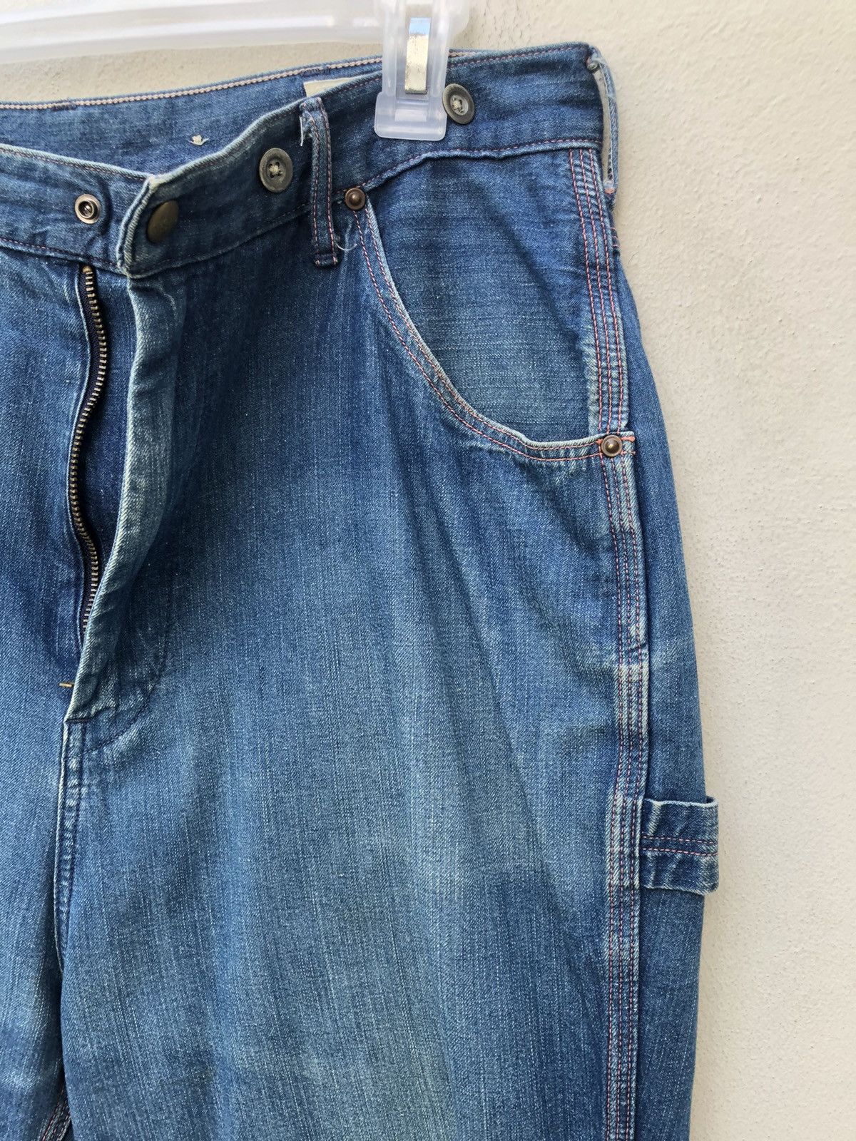 Orslow Orslow Japan Faded Indigo Denim Cropped Work Pant Size US 31 - 13 Thumbnail