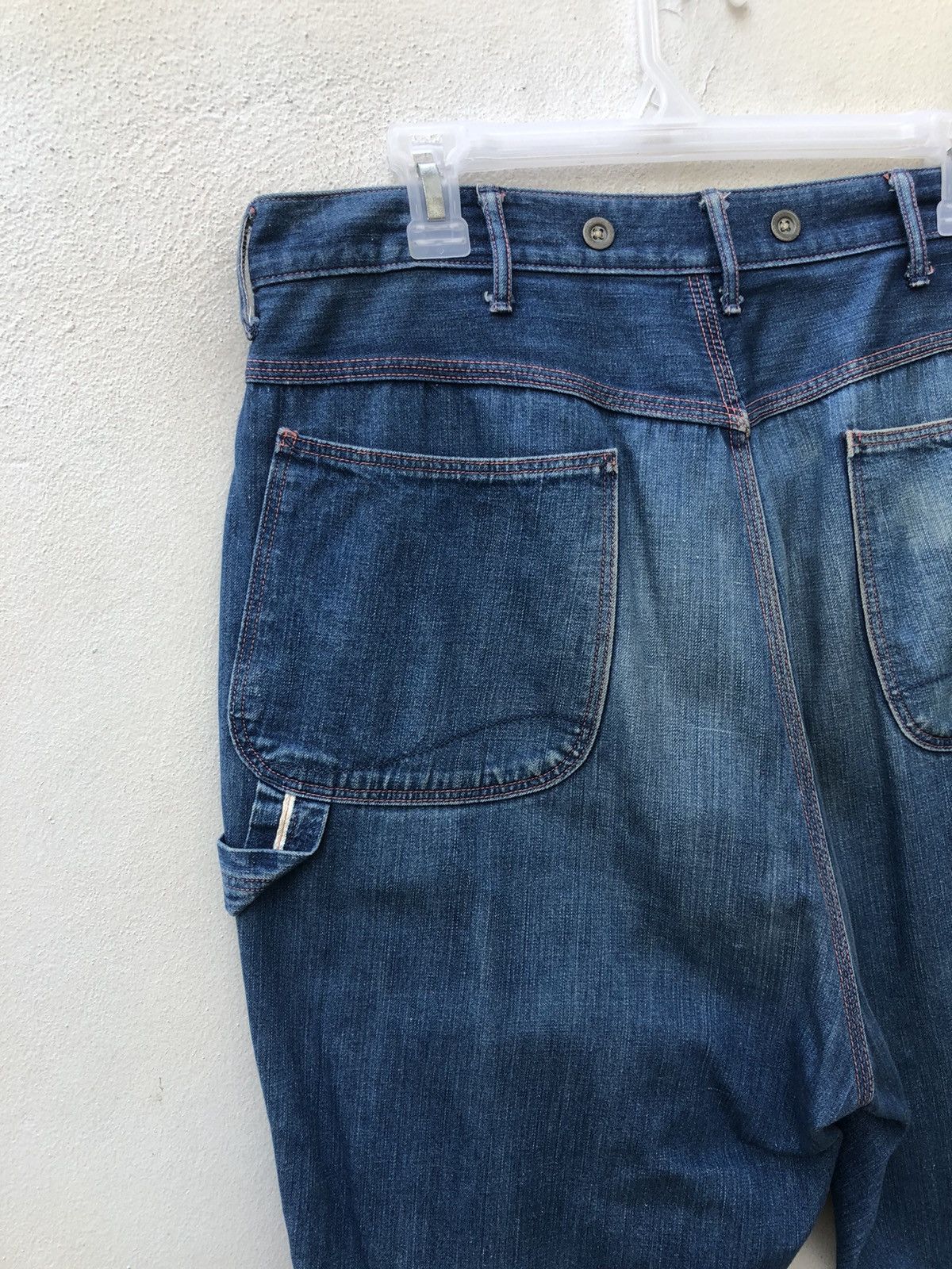 Orslow Orslow Japan Faded Indigo Denim Cropped Work Pant Size US 31 - 18 Thumbnail