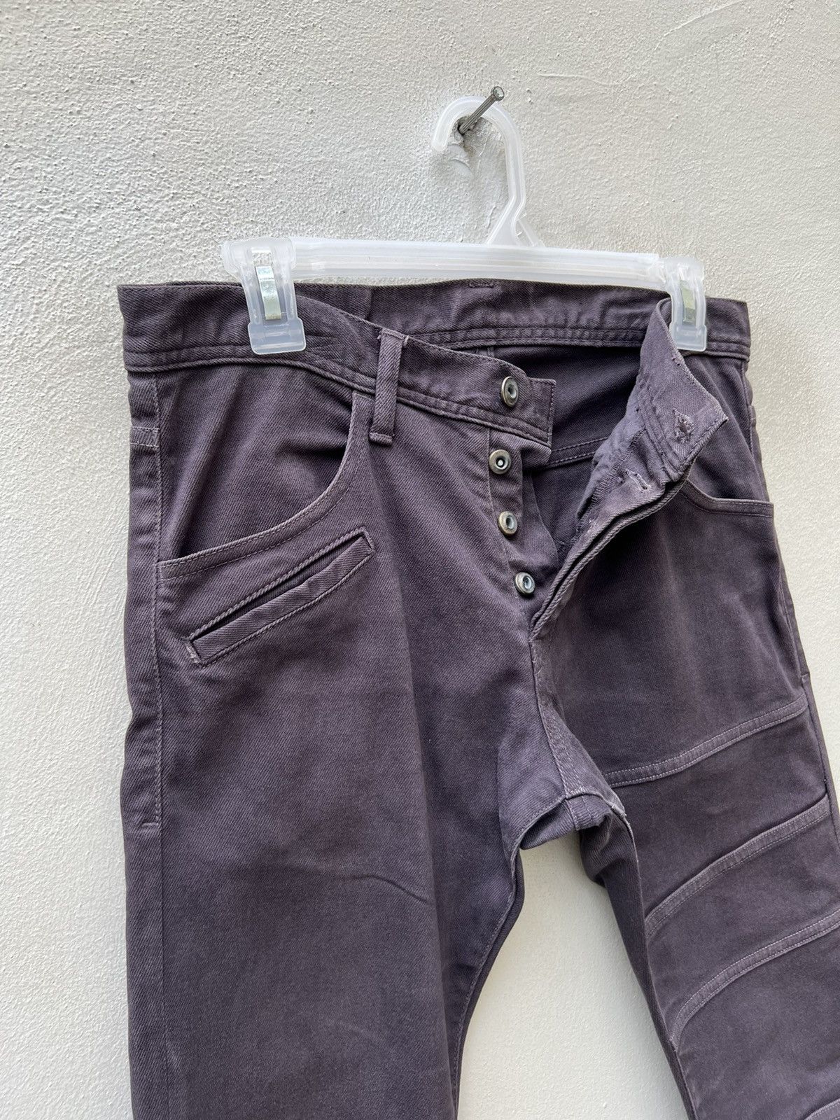 SHAREEF Vintage Shareef Japan Sun Fade Black Panelled Skinny Jeans Size US 29 - 8 Thumbnail