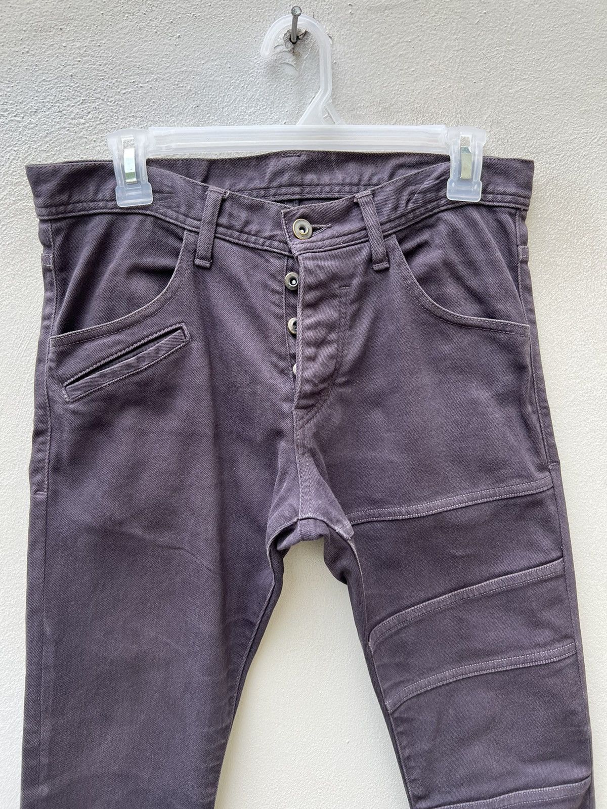 SHAREEF Vintage Shareef Japan Sun Fade Black Panelled Skinny Jeans Size US 29 - 7 Thumbnail