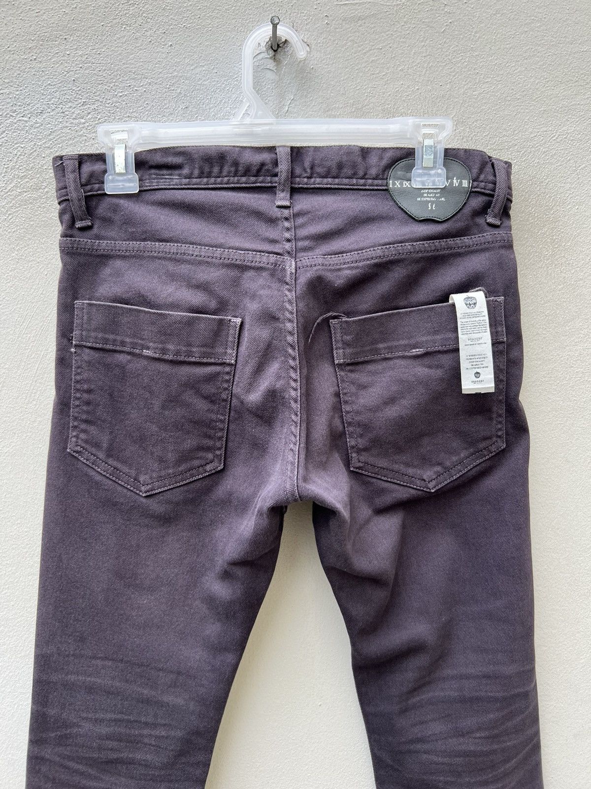 SHAREEF Vintage Shareef Japan Sun Fade Black Panelled Skinny Jeans Size US 29 - 15 Thumbnail