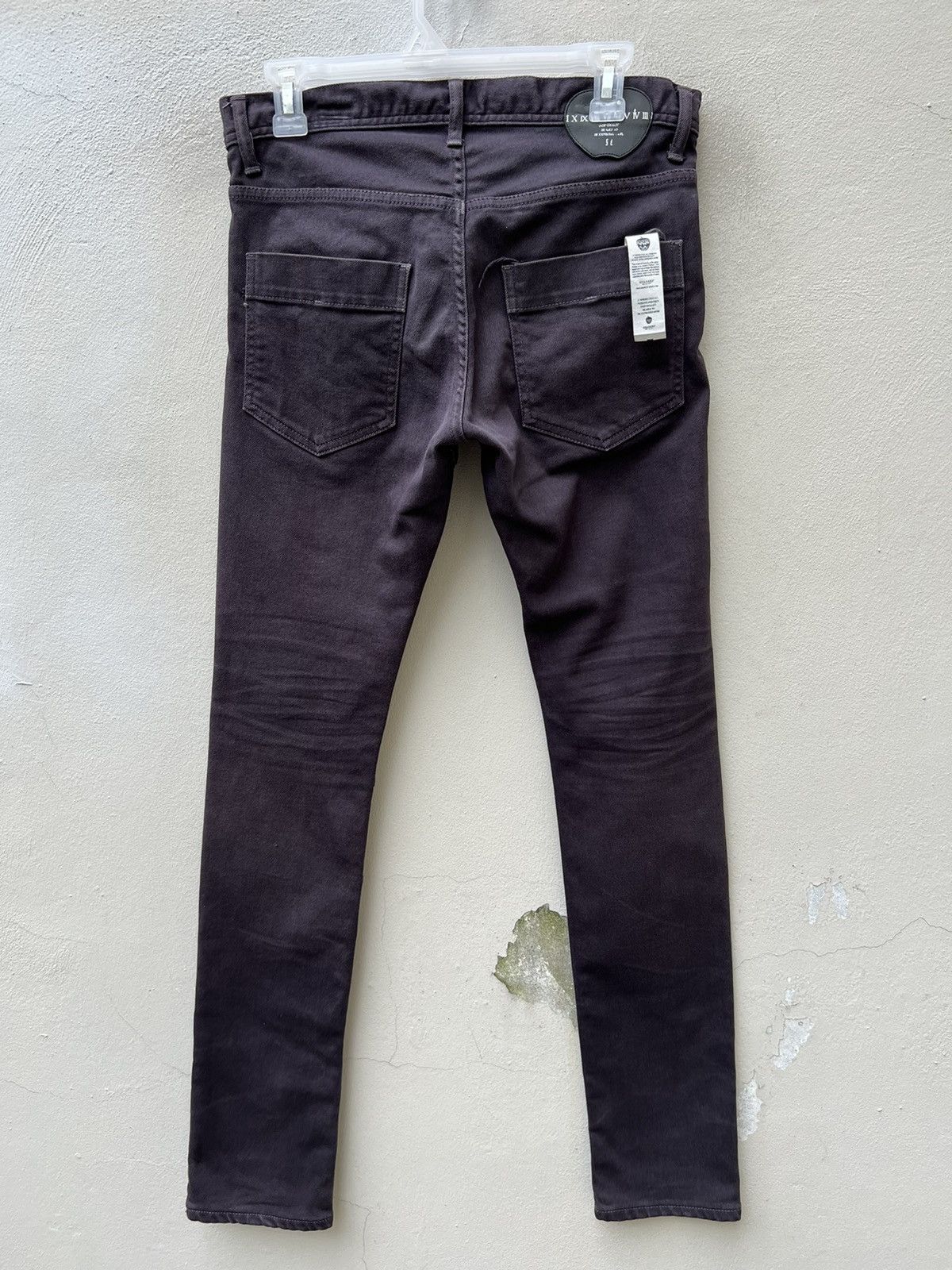 SHAREEF Vintage Shareef Japan Sun Fade Black Panelled Skinny Jeans Size US 29 - 14 Thumbnail