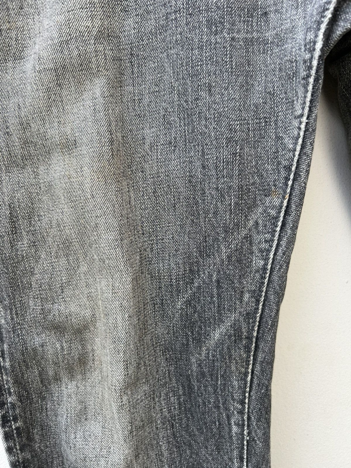 Full Count & Co. Vintage 90s Full Count Japan Faded Black Denim Dirty Jeans Size US 32 / EU 48 - 8 Thumbnail