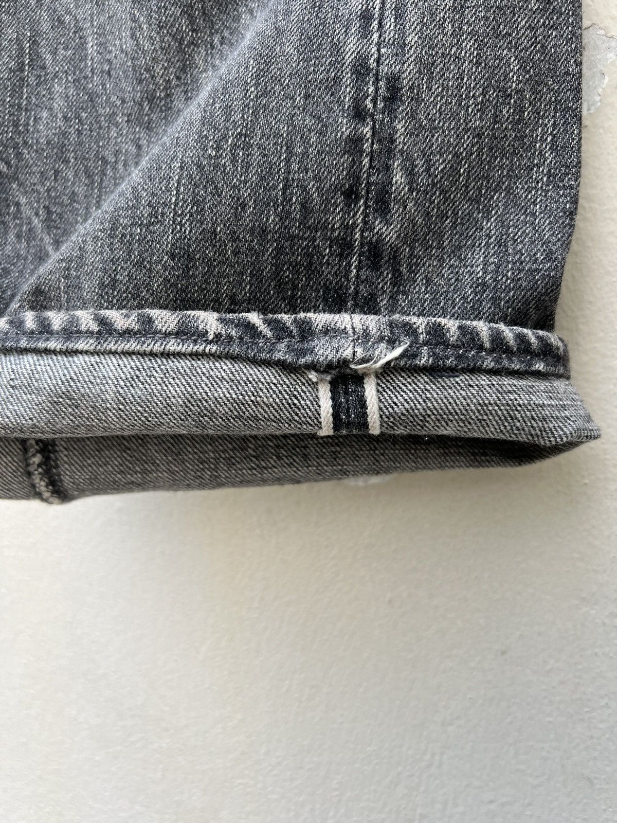 Full Count & Co. Vintage 90s Full Count Japan Faded Black Denim Dirty Jeans Size US 32 / EU 48 - 14 Thumbnail