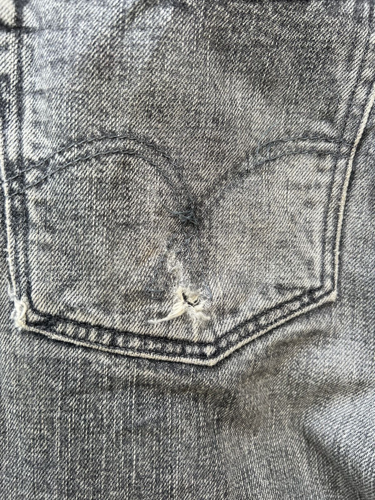 Full Count & Co. Vintage 90s Full Count Japan Faded Black Denim Dirty Jeans Size US 32 / EU 48 - 17 Thumbnail