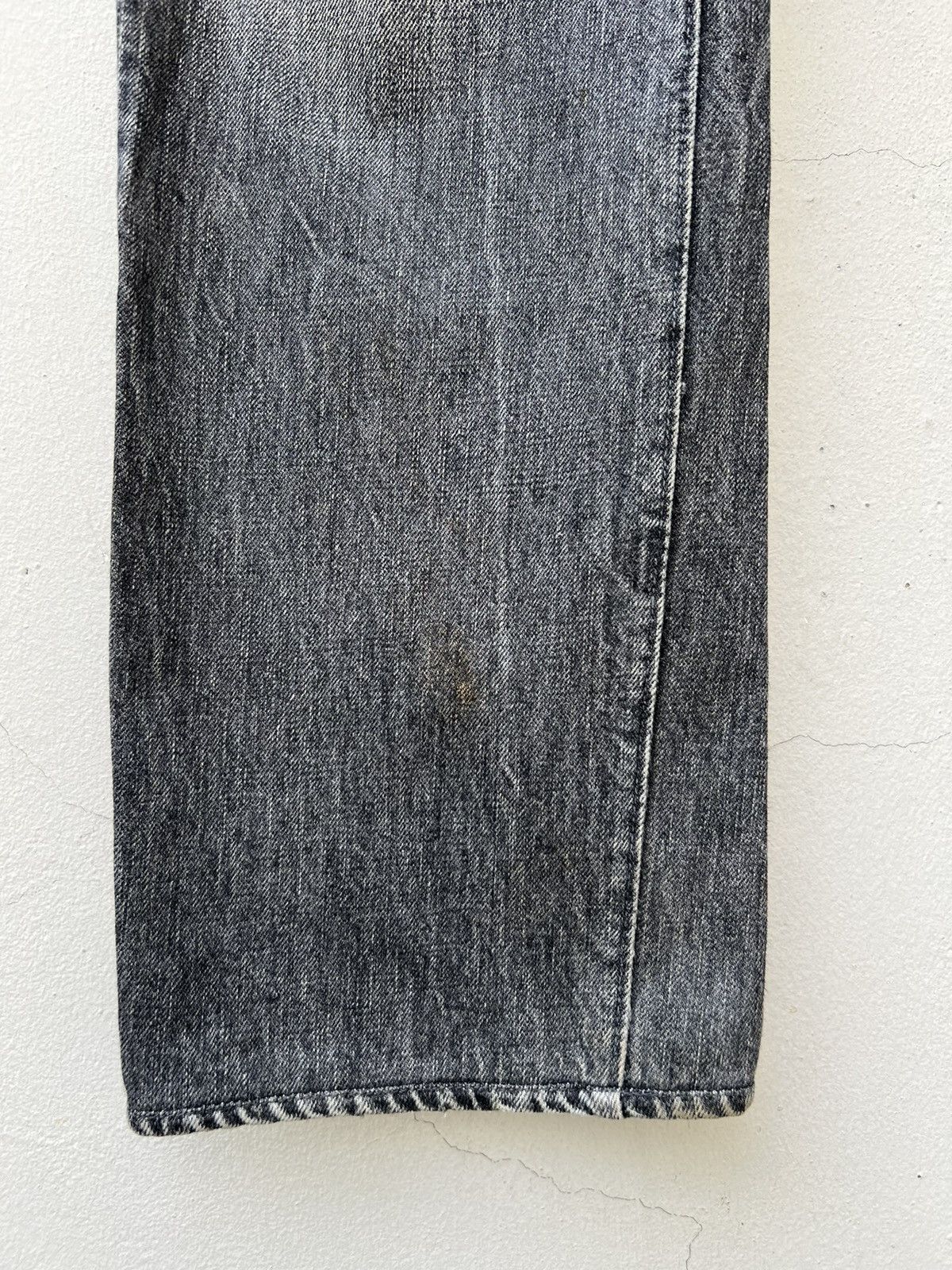 Full Count & Co. Vintage 90s Full Count Japan Faded Black Denim Dirty Jeans Size US 32 / EU 48 - 9 Thumbnail
