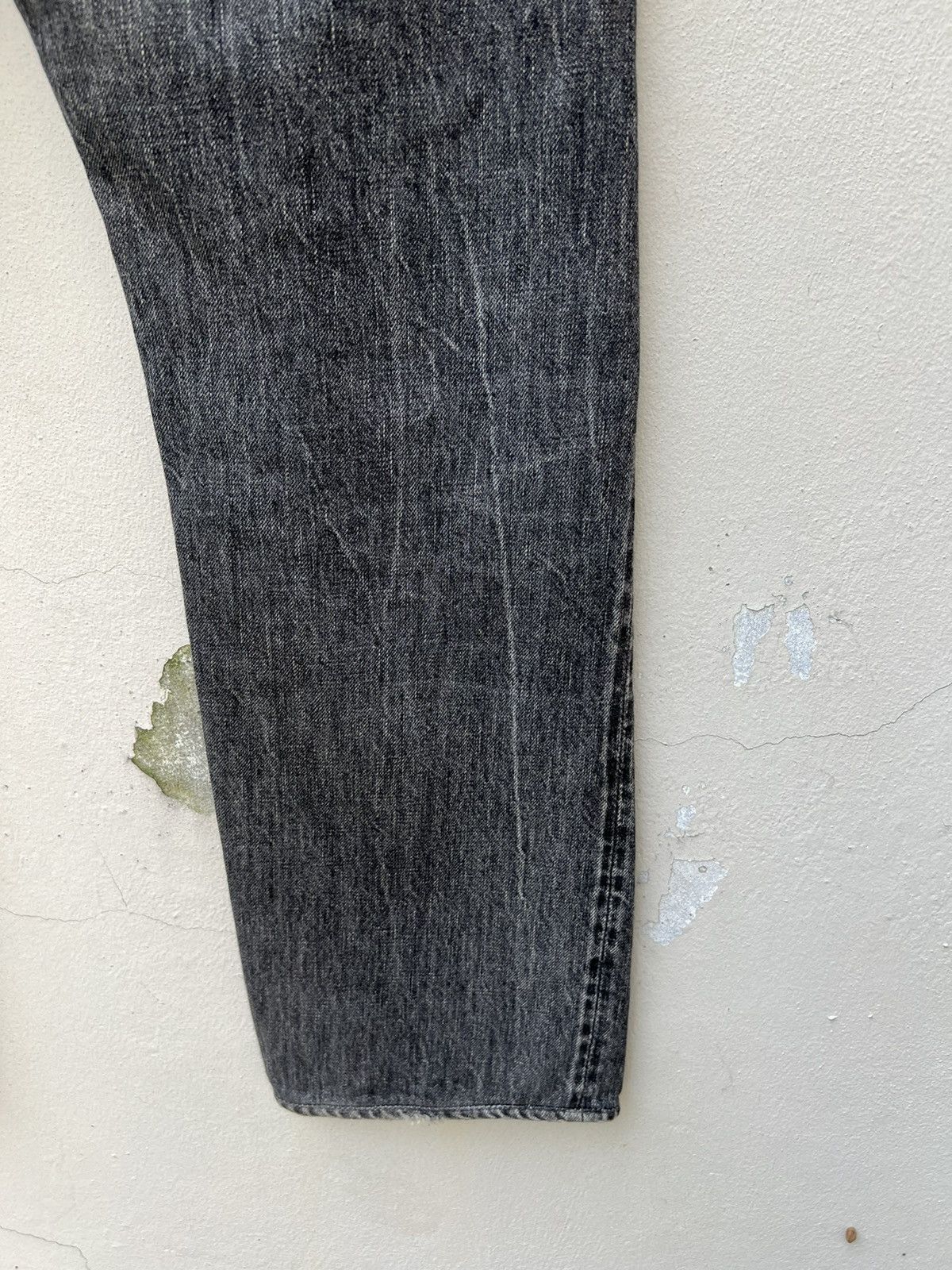 Full Count & Co. Vintage 90s Full Count Japan Faded Black Denim Dirty Jeans Size US 32 / EU 48 - 22 Thumbnail